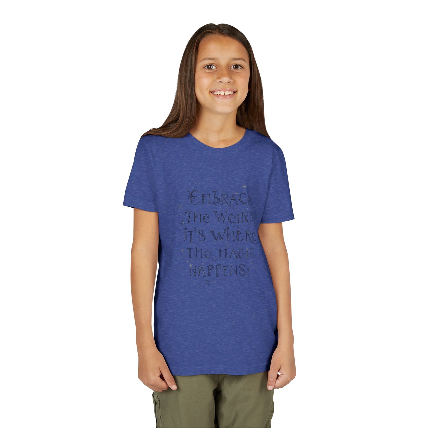 Embrace the Weird, It's Where the Magic Happens Tee - HyperFashion, Stylish Kids Shirt, Youth Fashion Top, Birthday Gift, Everyday Fun Wear