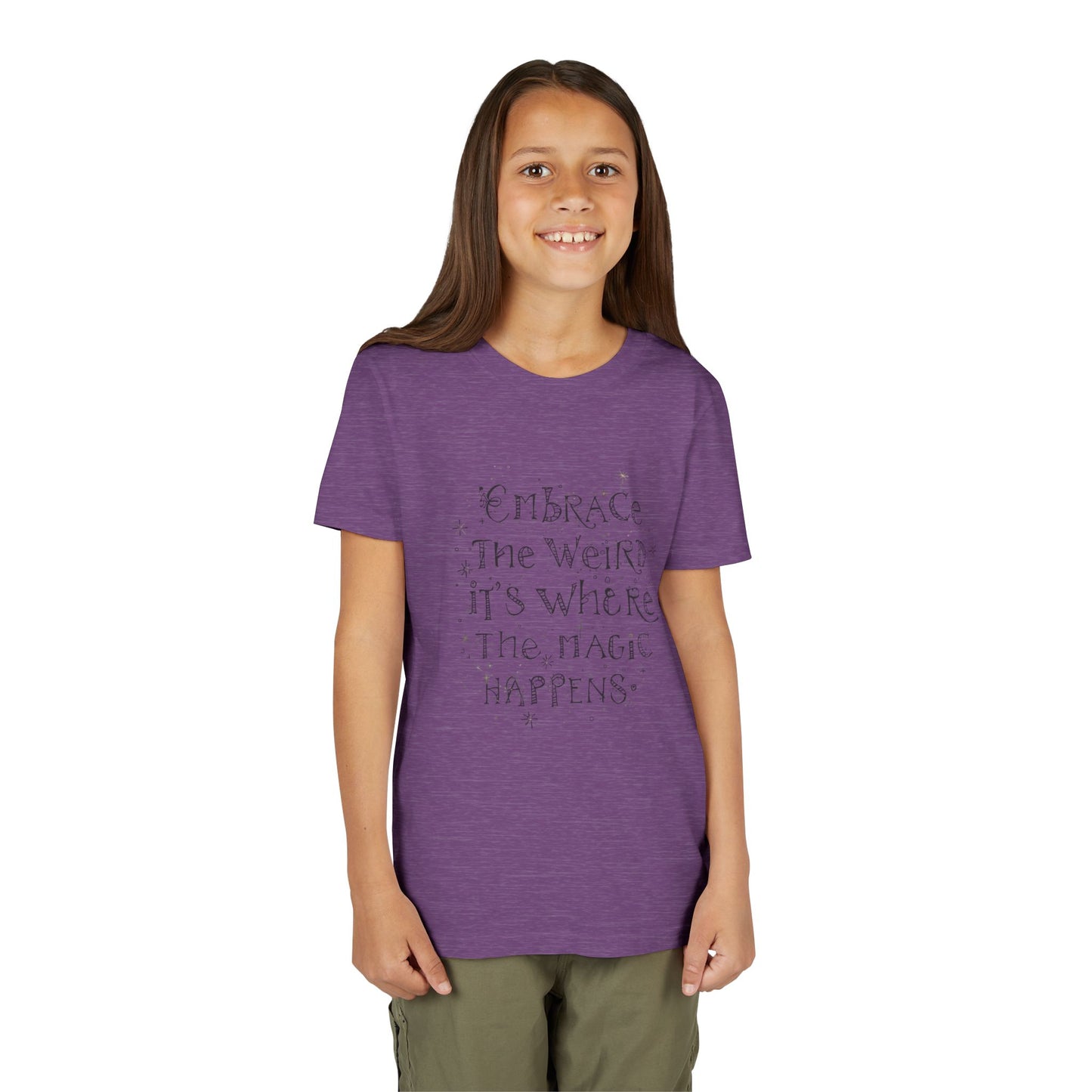 Embrace the Weird, It's Where the Magic Happens Tee - HyperFashion, Stylish Kids Shirt, Youth Fashion Top, Birthday Gift, Everyday Fun Wear