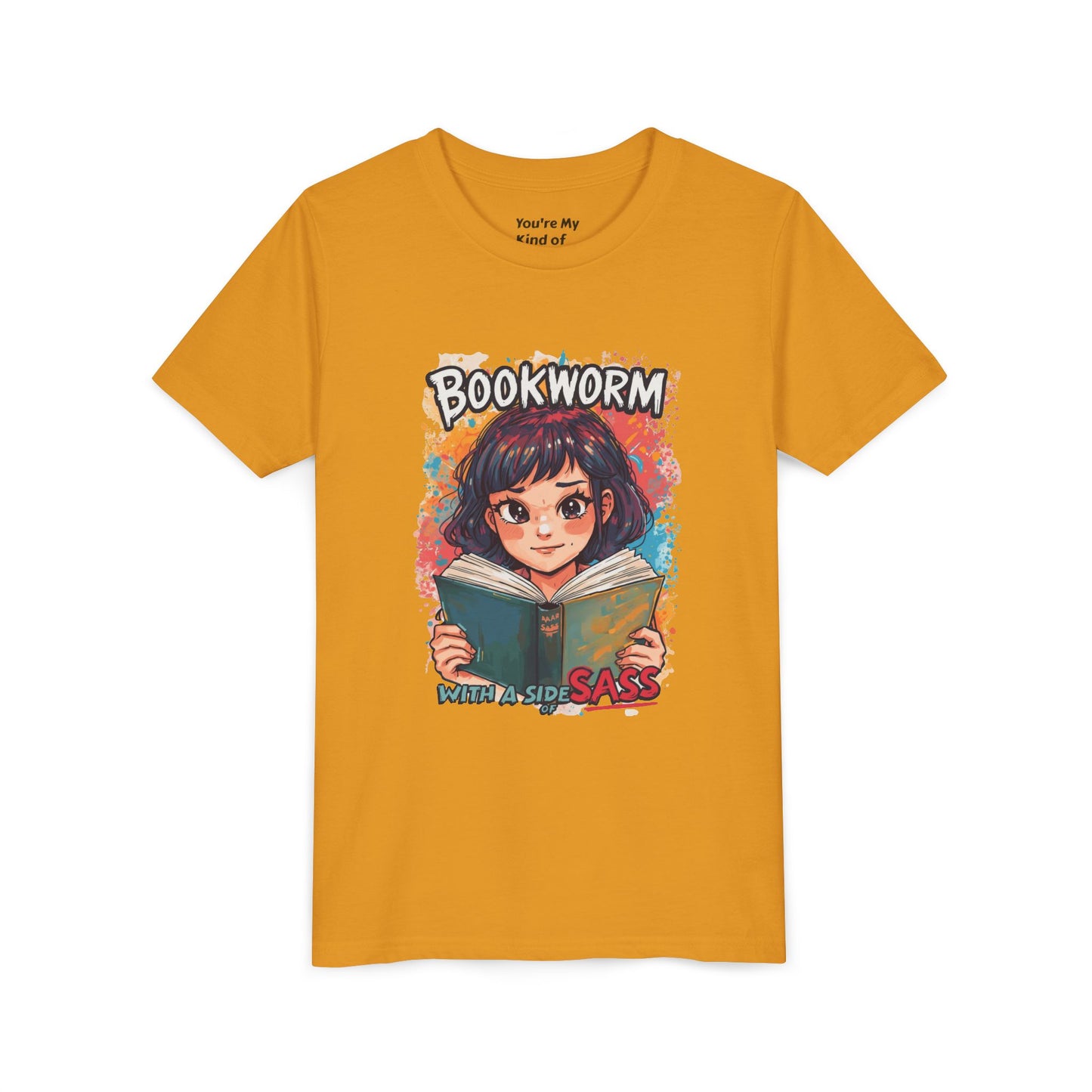 Kids Bookworm Sass Tee, Fun T-Shirt for Young Readers, Gift for Book Lovers, Back to School Apparel, Cute Kid's Graphic Tee