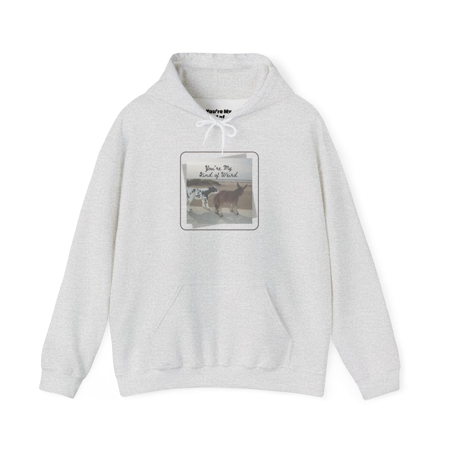 Cozy Fleece Hoodie with Three-Panel Design, Animal Lover Gift, Casual Wear, Graphic Sweatshirt, Winter Apparel