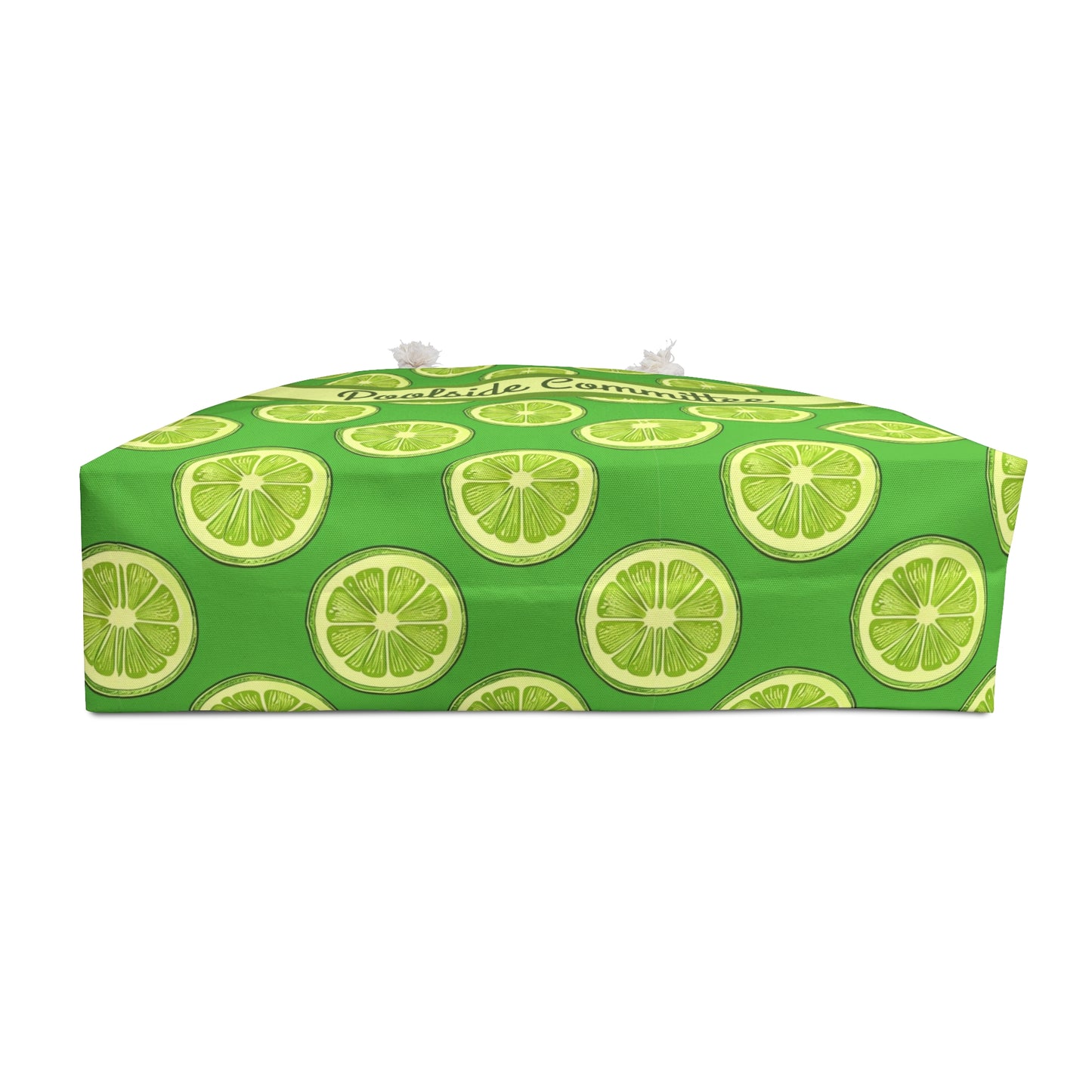 Personalized Dopamine Bag: Lime Weekender Summer Beach Bag - You're My Kind of Weird