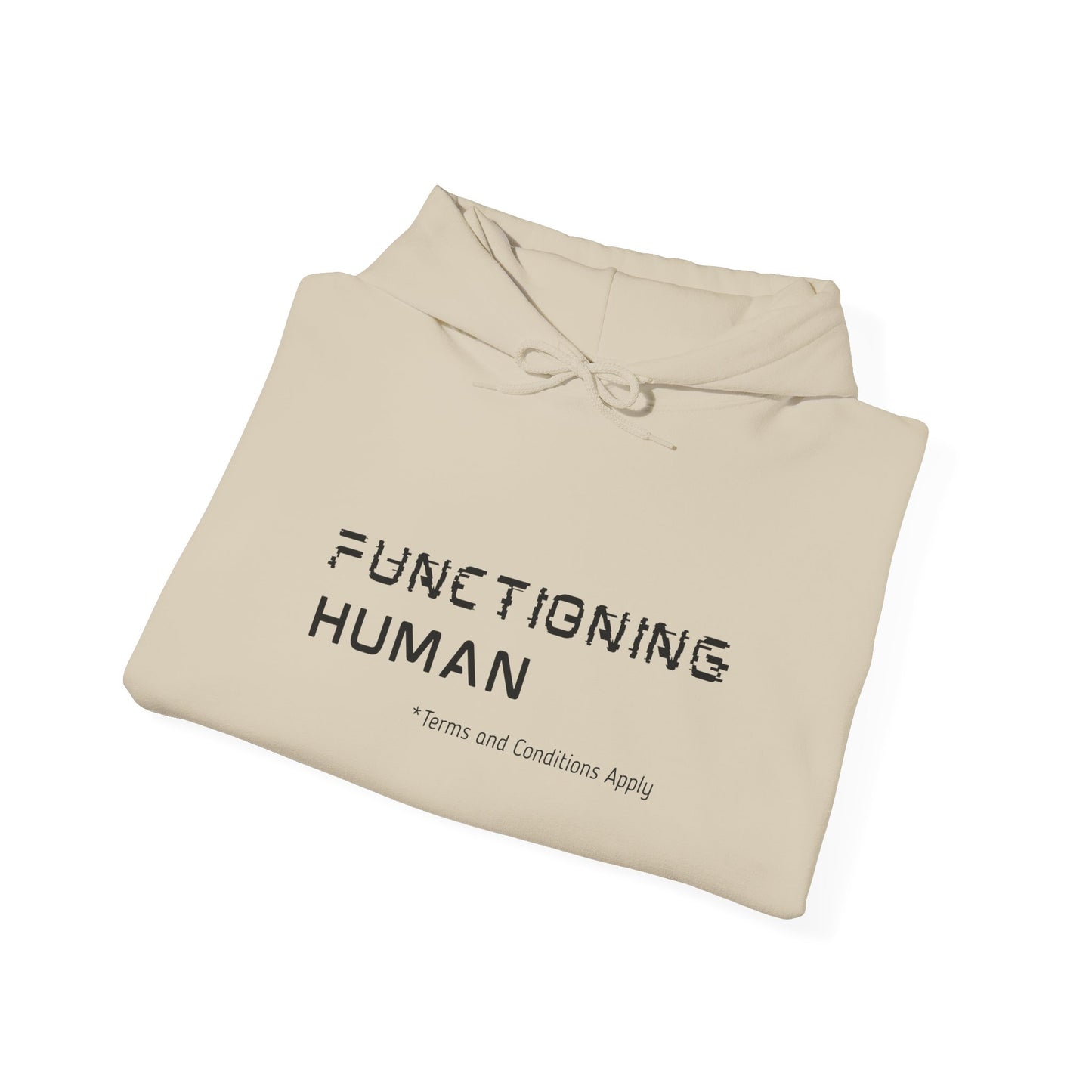 Functioning Human Hoodie – Funny Unisex Heavy Blend™ Sweatshirt, Cozy Cotton-Poly Blend, Casual Gift