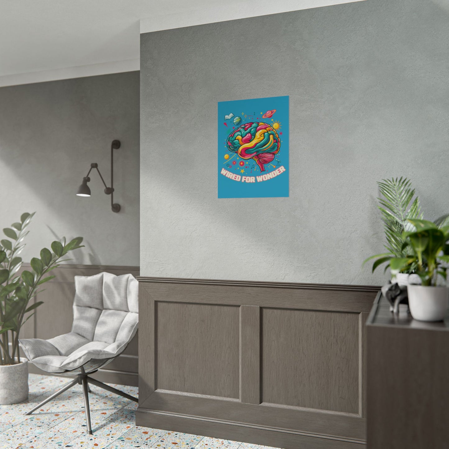 Bold Color Wired for Wonder Art Print - You're My Kind of Weird