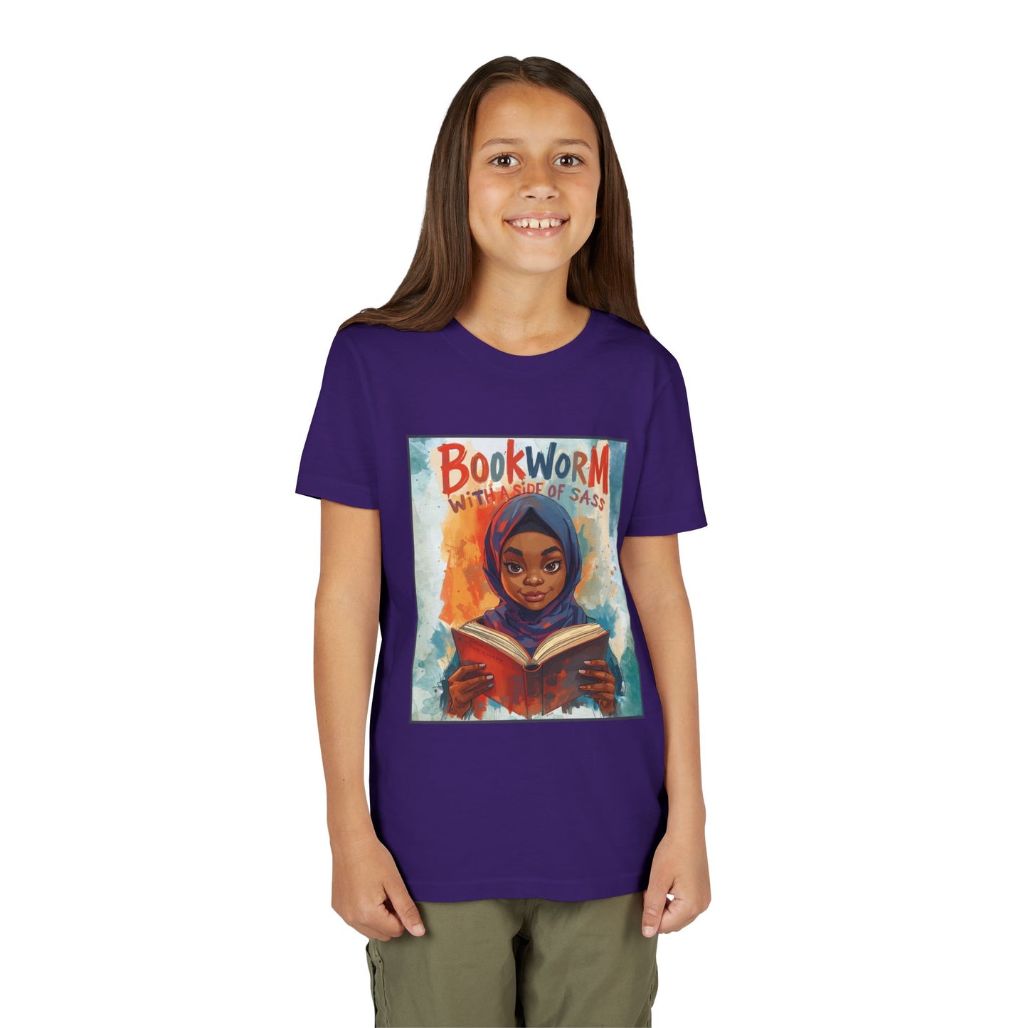 Kids Bookworm Sass Tee, Fun T-Shirt for Young Readers, Gift for Book Lovers, Back to School Apparel, Cute Kid's Graphic Tee