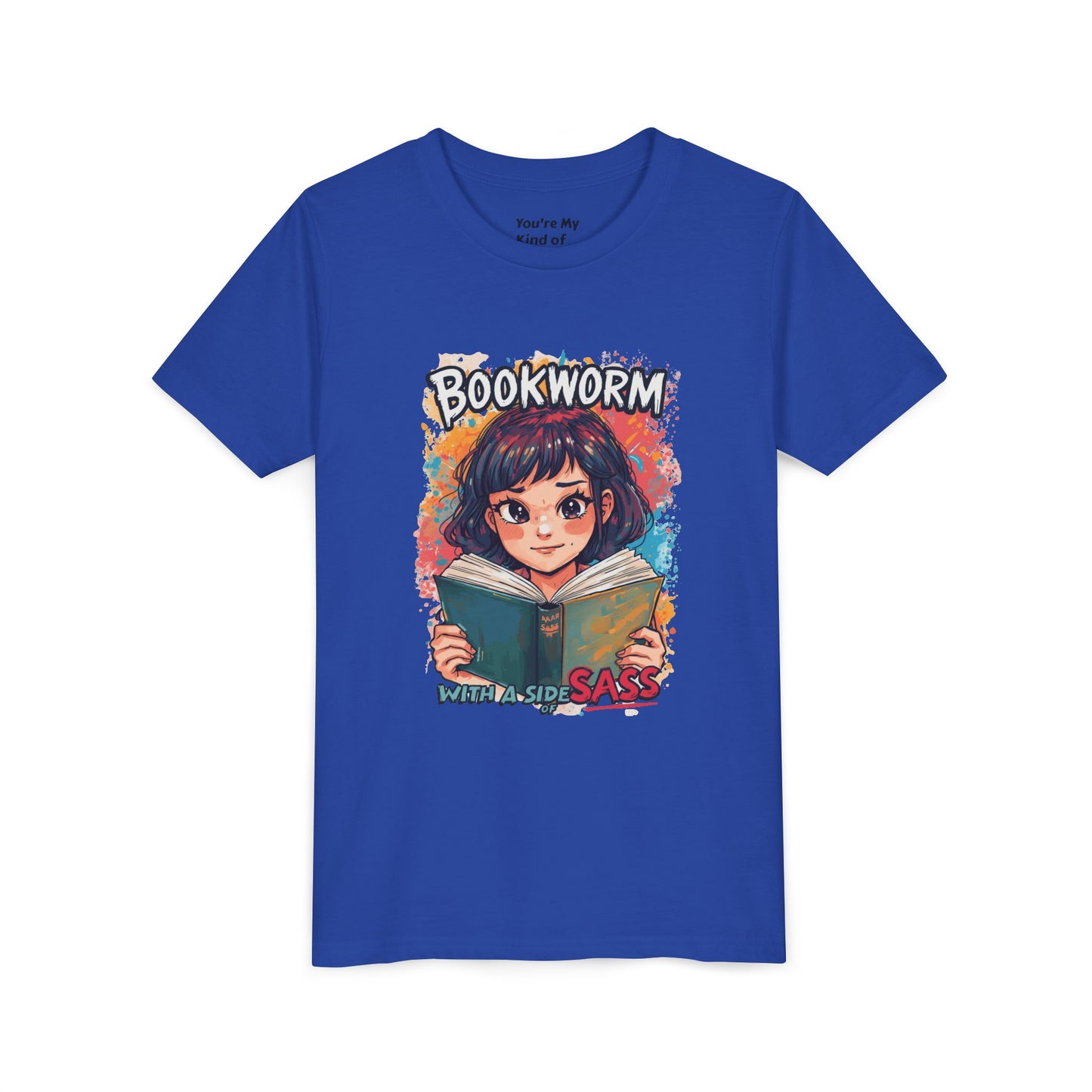 Kids Bookworm Sass Tee, Fun T-Shirt for Young Readers, Gift for Book Lovers, Back to School Apparel, Cute Kid's Graphic Tee