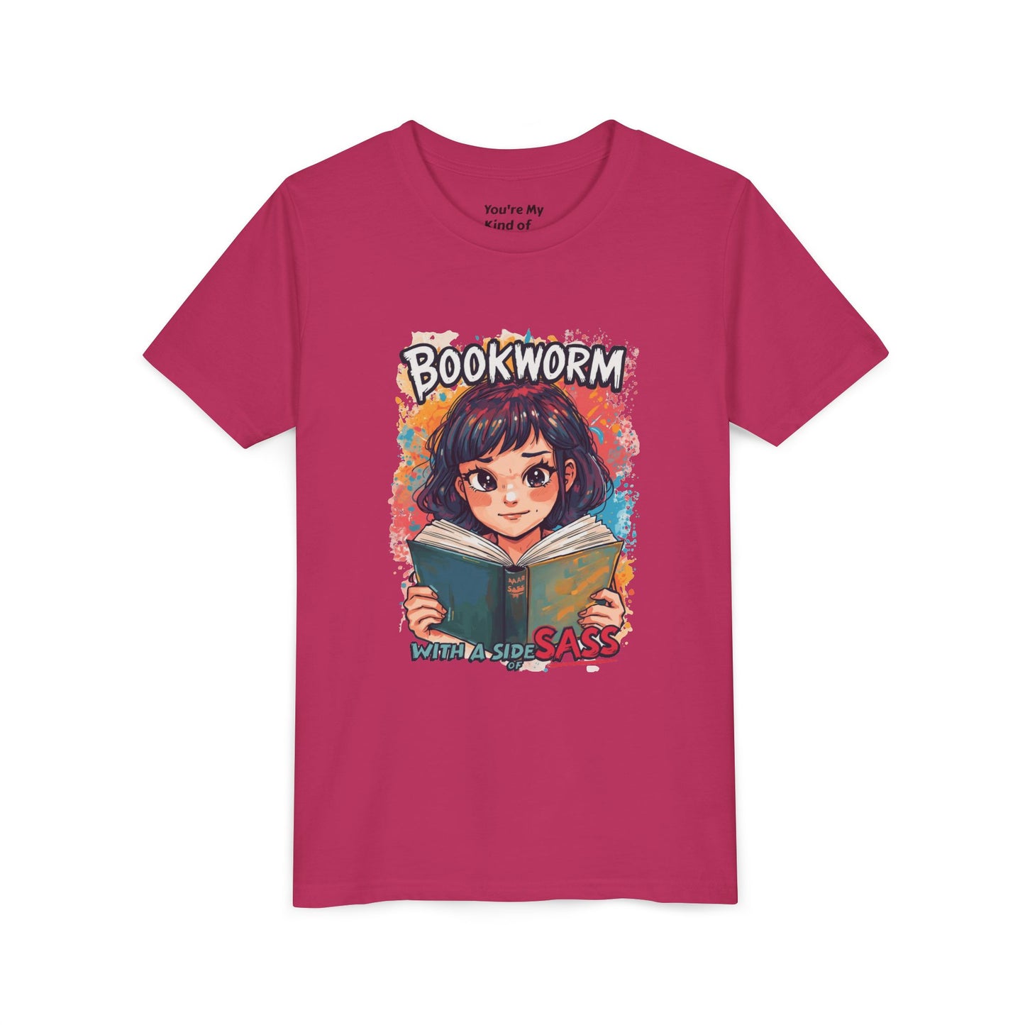 Kids Bookworm Sass Tee, Fun T-Shirt for Young Readers, Gift for Book Lovers, Back to School Apparel, Cute Kid's Graphic Tee