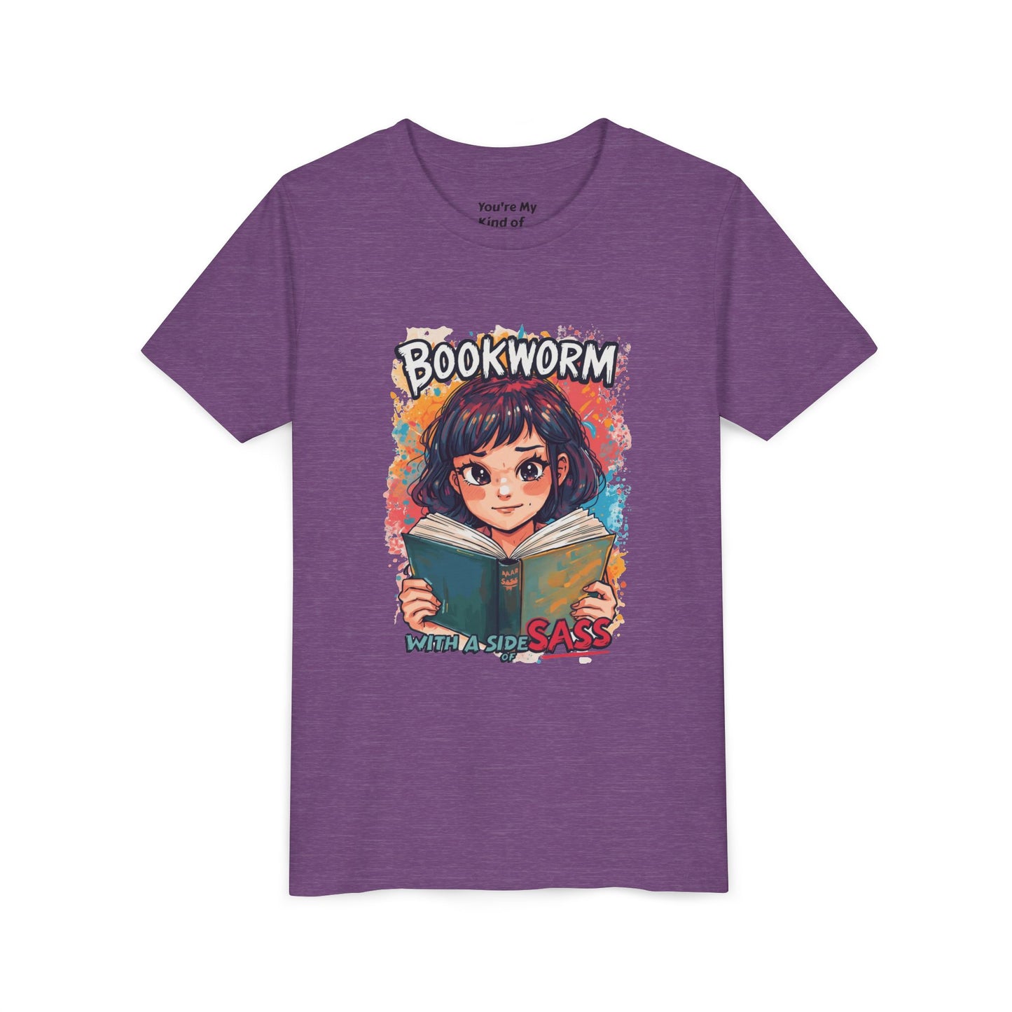 Kids Bookworm Sass Tee, Fun T-Shirt for Young Readers, Gift for Book Lovers, Back to School Apparel, Cute Kid's Graphic Tee