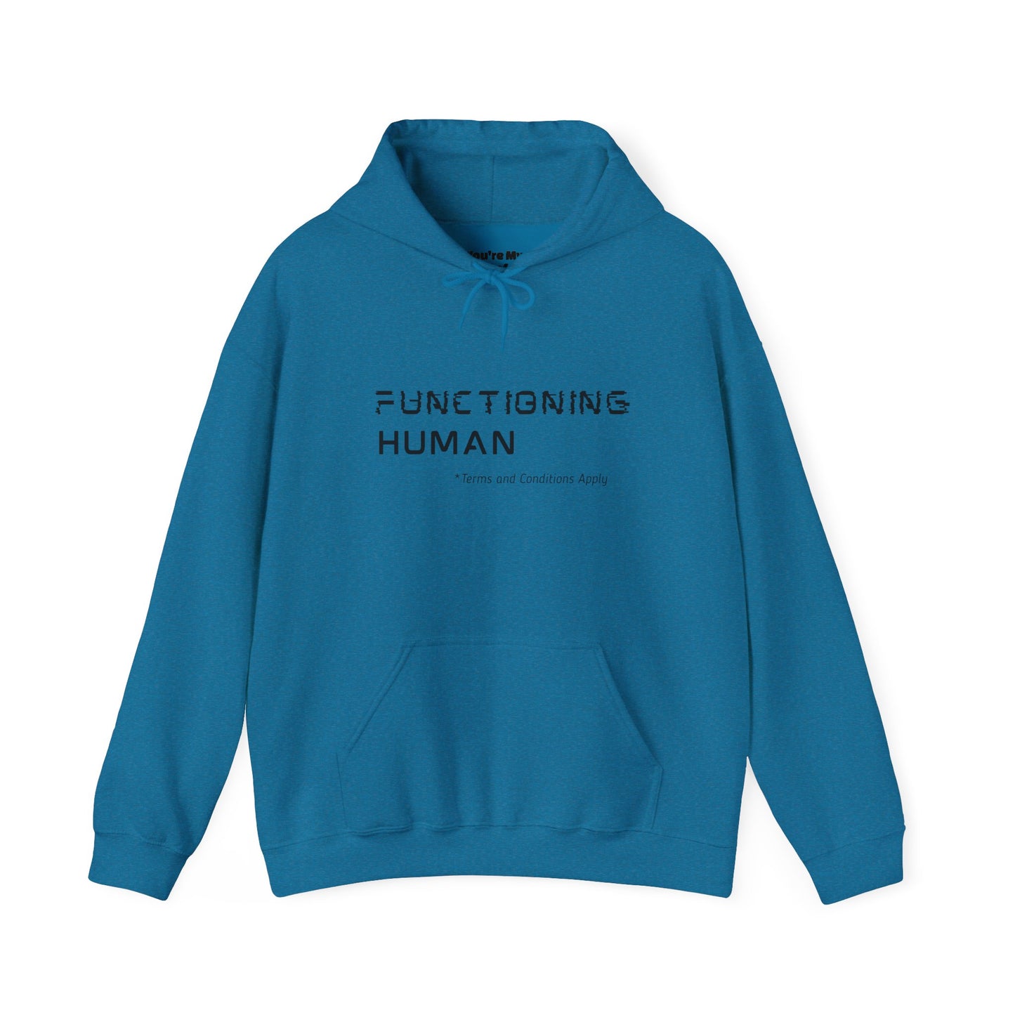 Functioning Human Hoodie – Funny Unisex Heavy Blend™ Sweatshirt, Cozy Cotton-Poly Blend, Casual Gift