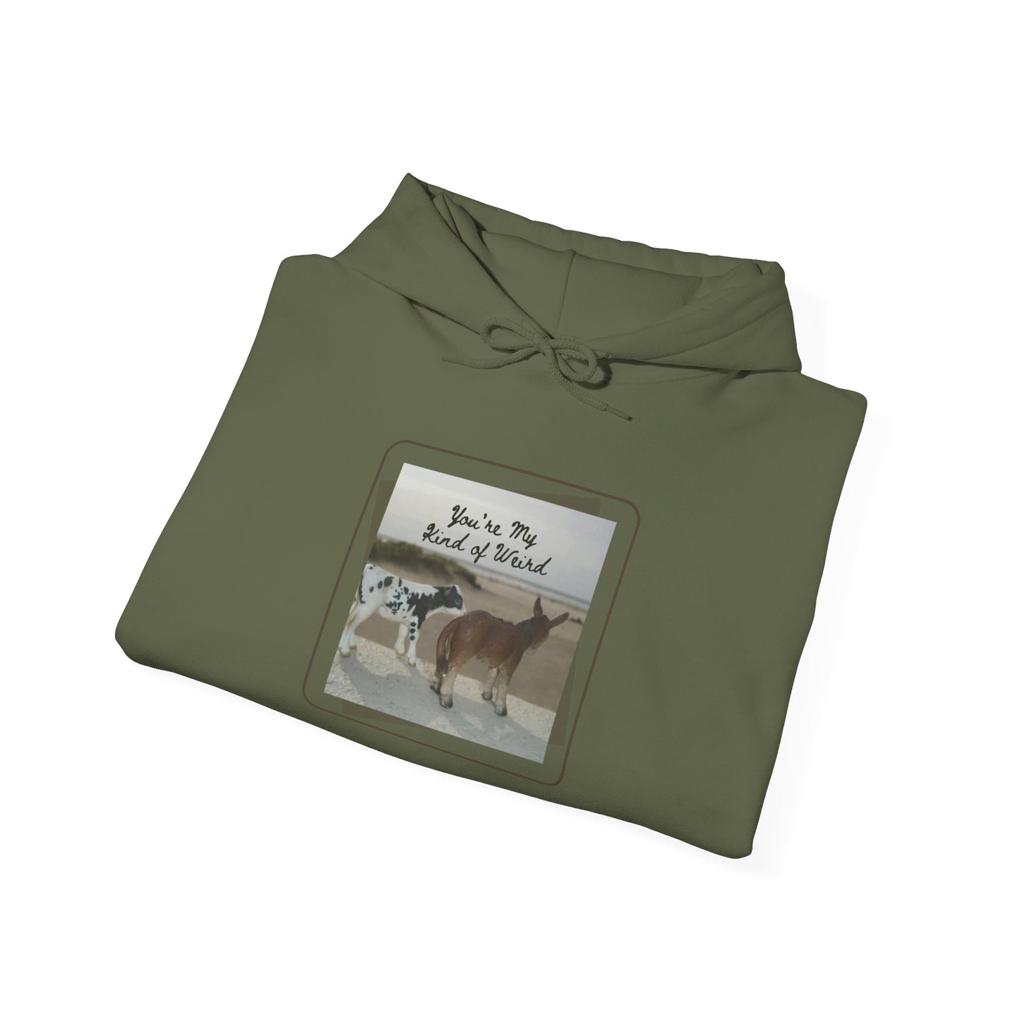 Cozy Fleece Hoodie with Three-Panel Design, Animal Lover Gift, Casual Wear, Graphic Sweatshirt, Winter Apparel