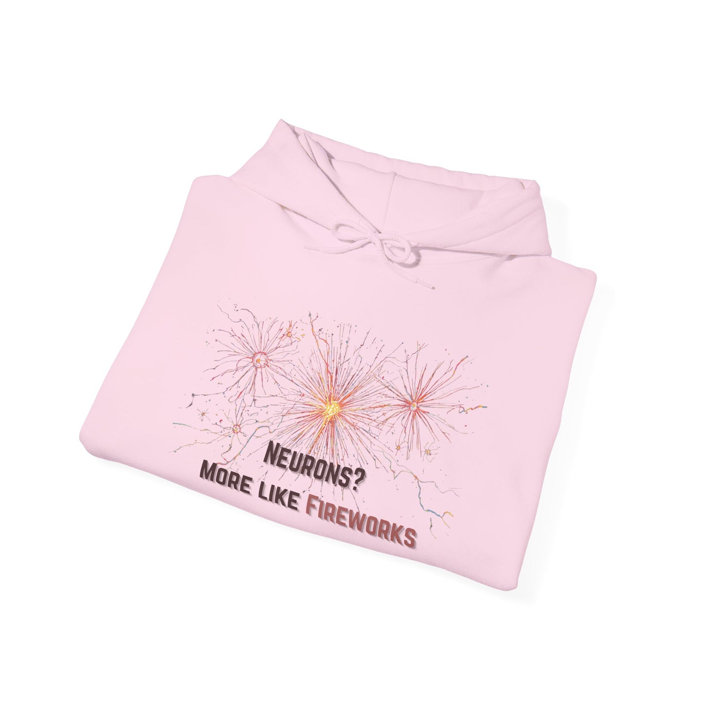 Neurons? More Like Fireworks – Unisex Heavy Blend Hoodie for Creative Minds - You're My Kind of Weird Hoodie
