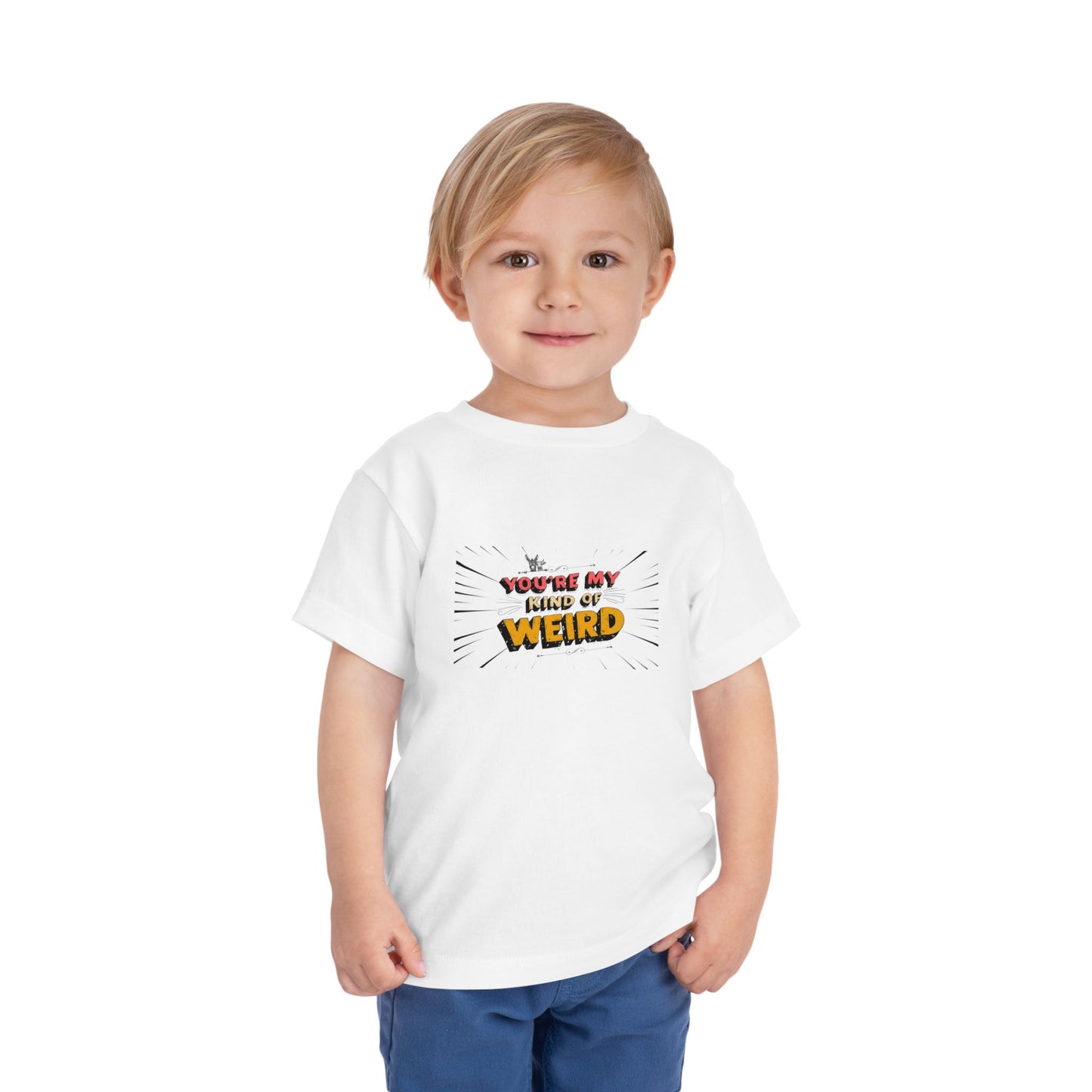 Whimsical Toddler Tee - 'You're My Kind of Weird' Cute Vintage Design, Fun Kids Shirt, Birthday Gift, Playdate Apparel, Funny Toddler Clothing