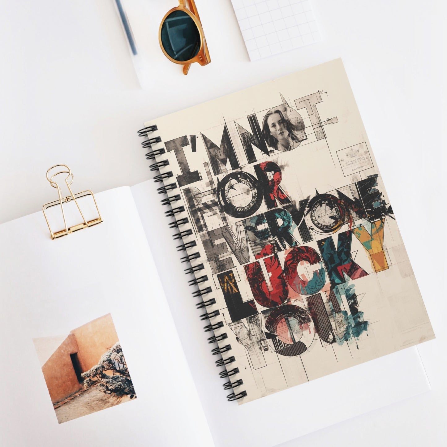Creative Spiral Notebook for Unique Souls, Journal for Artists, Gift for Students, Sketchbook for Dreamers, Stationery for Writers