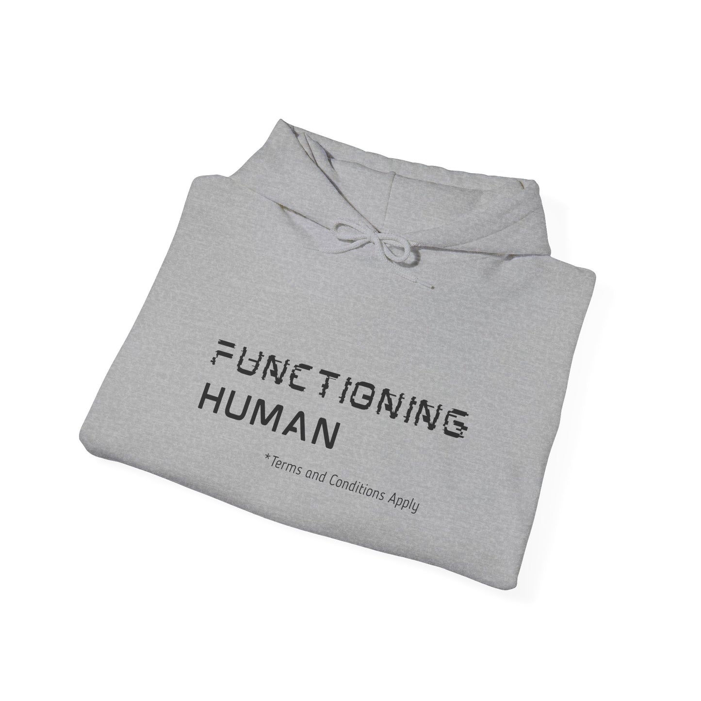 Functioning Human Hoodie – Funny Unisex Heavy Blend™ Sweatshirt, Cozy Cotton-Poly Blend, Casual Gift