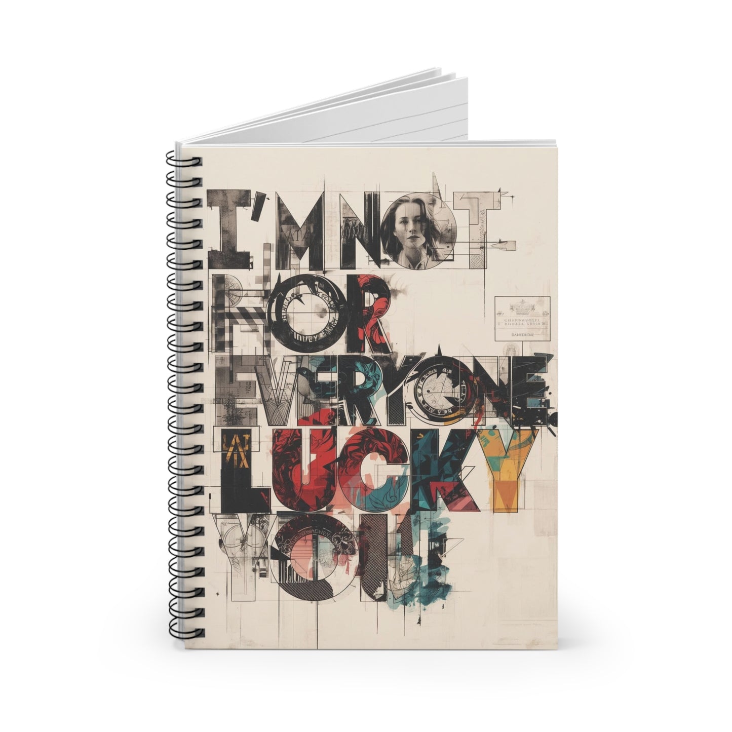 Creative Spiral Notebook for Unique Souls, Journal for Artists, Gift for Students, Sketchbook for Dreamers, Stationery for Writers