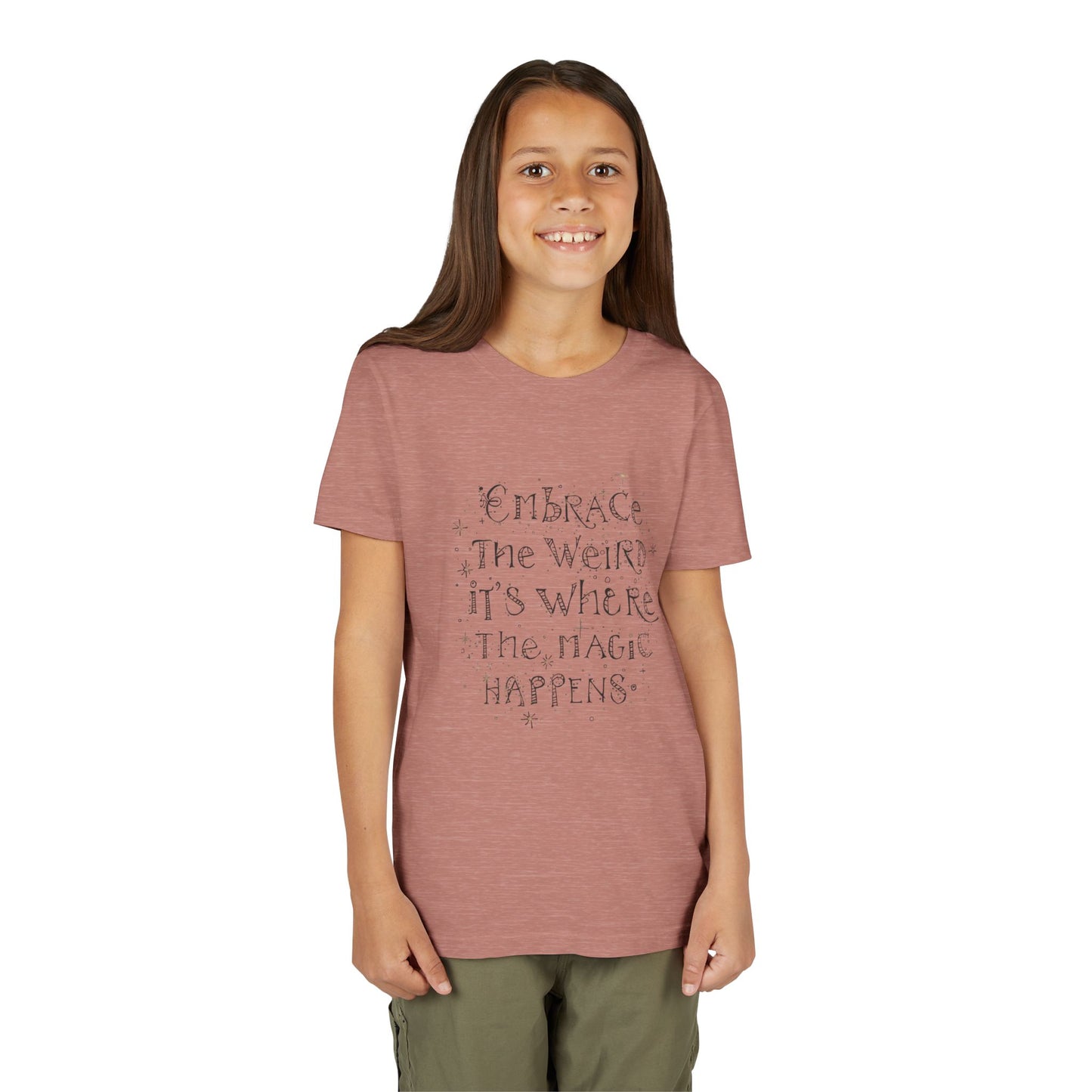 Embrace the Weird, It's Where the Magic Happens Tee - HyperFashion, Stylish Kids Shirt, Youth Fashion Top, Birthday Gift, Everyday Fun Wear