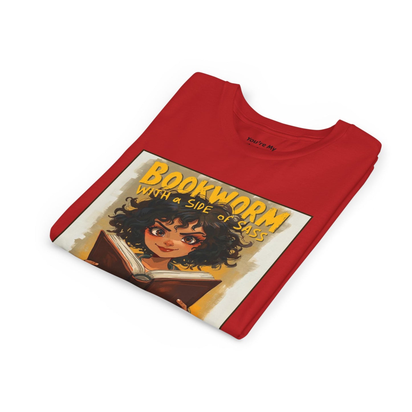 Kids Bookworm Sass Tee, Fun T-Shirt for Young Readers, Gift for Book Lovers, Back to School Apparel, Cute Kid's Graphic Tee