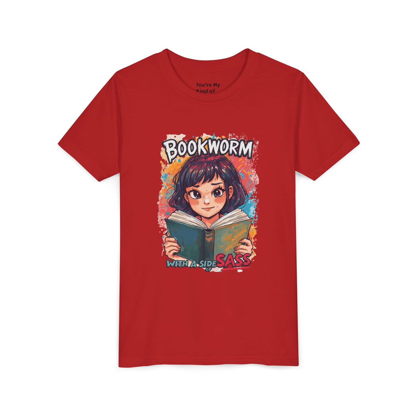 Kids Bookworm Sass Tee, Fun T-Shirt for Young Readers, Gift for Book Lovers, Back to School Apparel, Cute Kid's Graphic Tee