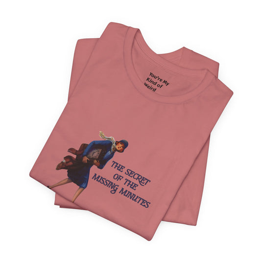 "The Secret of the Missing Minutes" Vintage Illustration Tee - You're My Kind of Weird