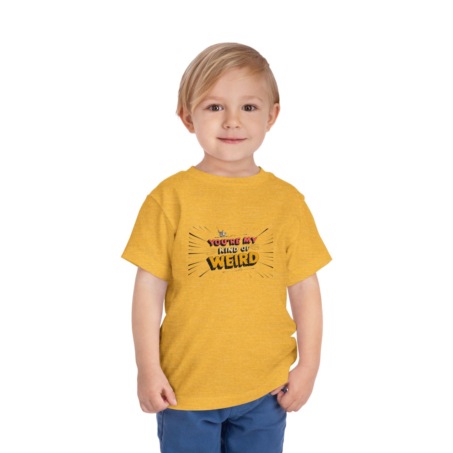 Whimsical Toddler Tee - 'You're My Kind of Weird' Cute Vintage Design, Fun Kids Shirt, Birthday Gift, Playdate Apparel, Funny Toddler Clothing
