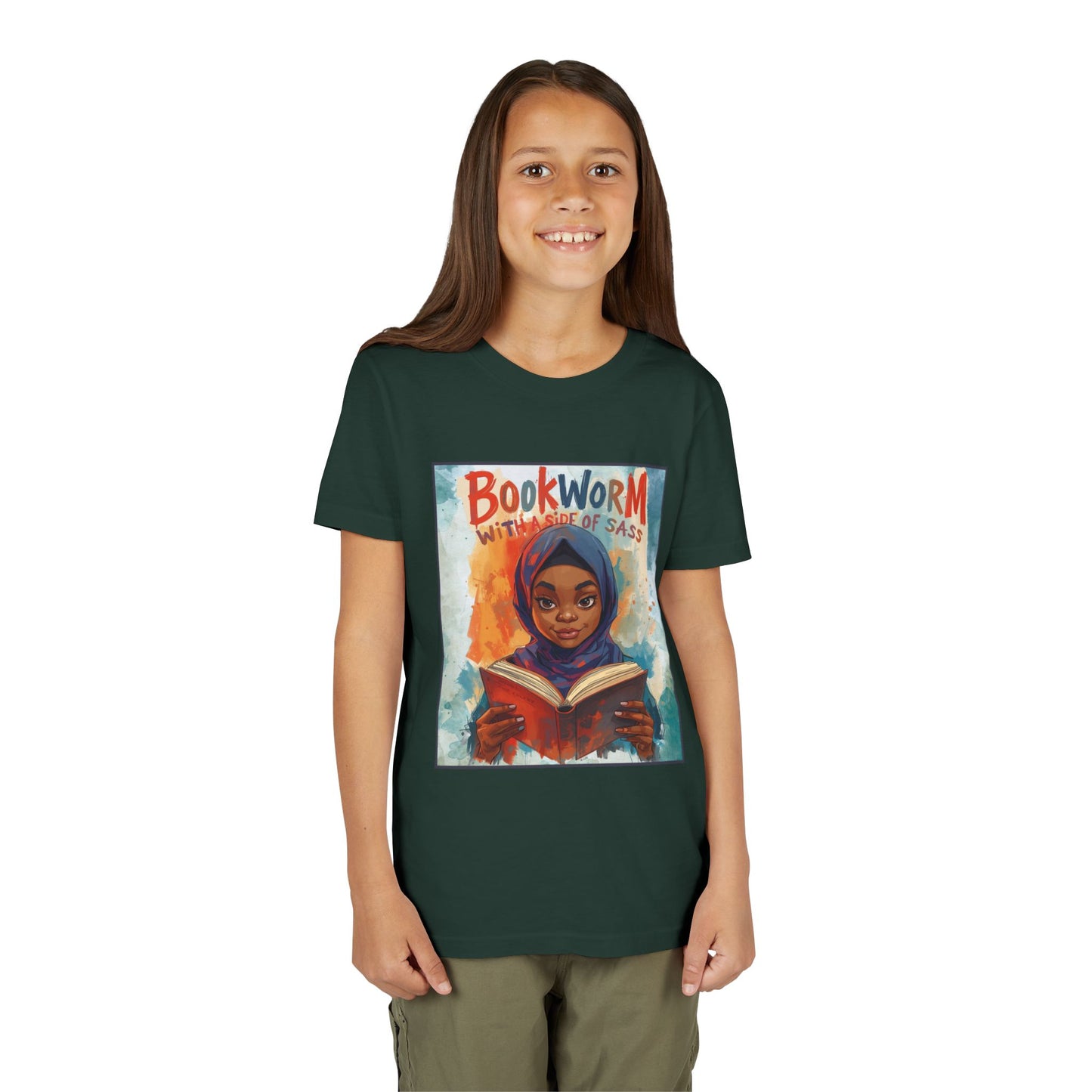 Kids Bookworm Sass Tee, Fun T-Shirt for Young Readers, Gift for Book Lovers, Back to School Apparel, Cute Kid's Graphic Tee