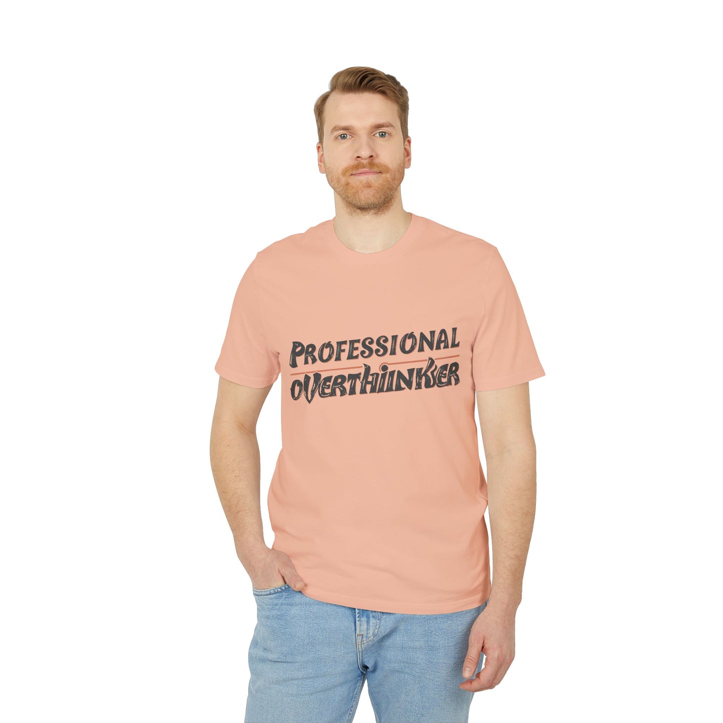 Professional Overthinker Unisex T-shirt, Creative Humor Tee, Gift for Thinkers, Casual Wear, Perfect for Birthdays, Friends, Relaxed Style