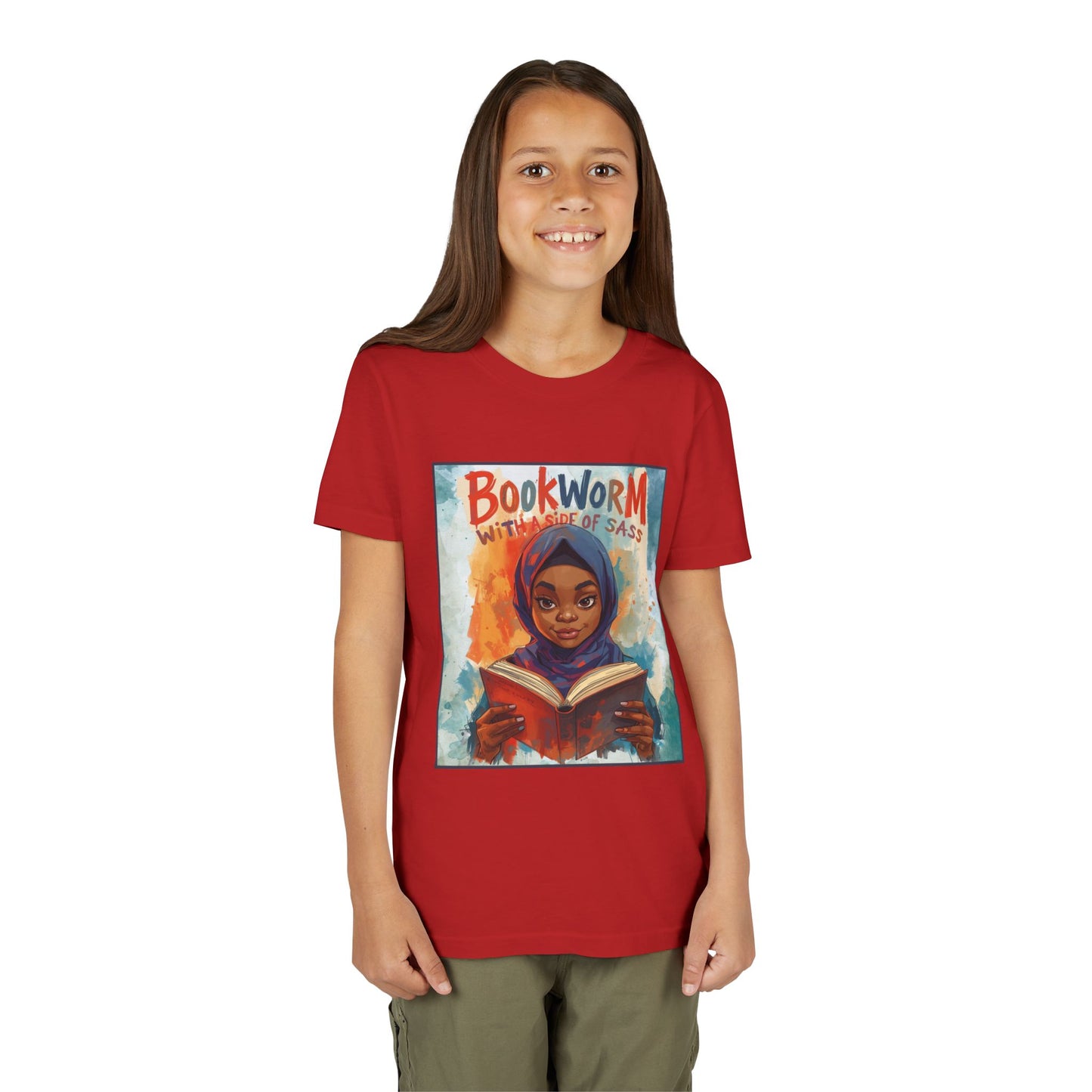Kids Bookworm Sass Tee, Fun T-Shirt for Young Readers, Gift for Book Lovers, Back to School Apparel, Cute Kid's Graphic Tee