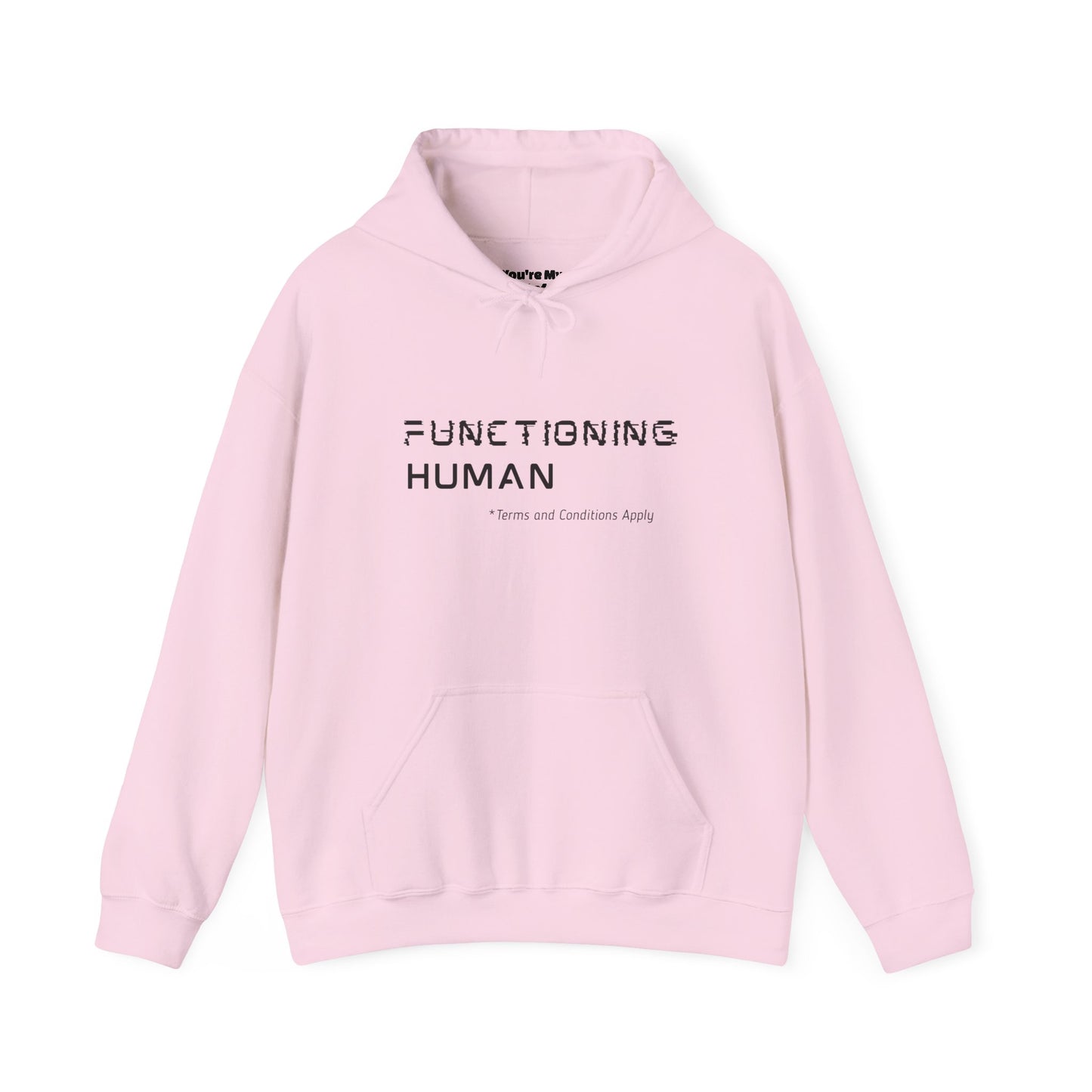 Functioning Human Hoodie – Funny Unisex Heavy Blend™ Sweatshirt, Cozy Cotton-Poly Blend, Casual Gift
