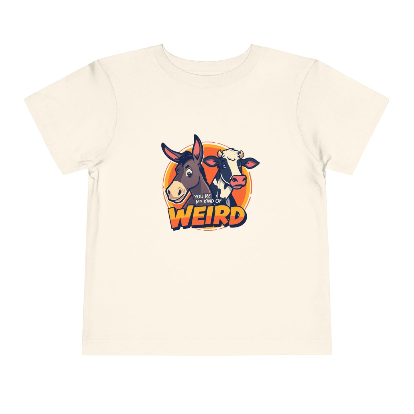 Whimsical Toddler Tee - 'You're Weird' Cute Animal Design, Fun Kids Shirt, Birthday Gift, Playdate Apparel, Funny Toddler Clothing