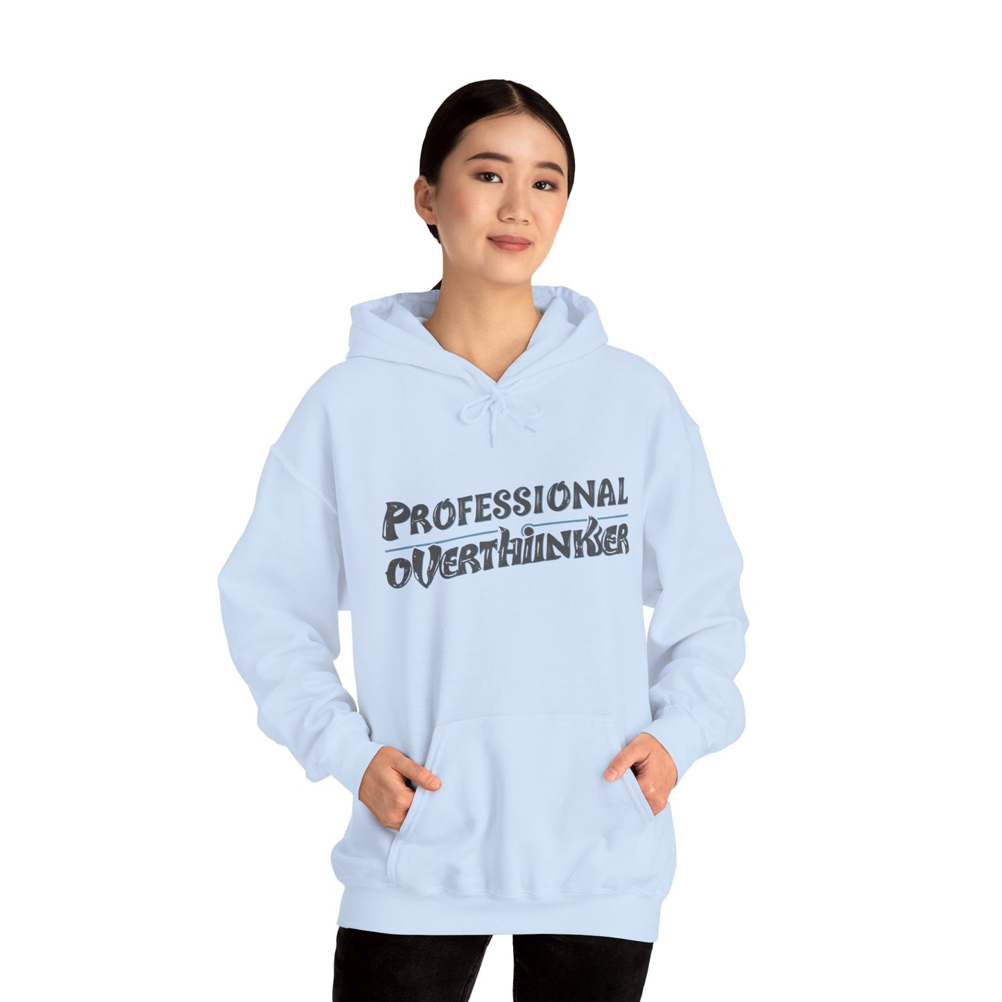 Professional Overthinker Hoodie, Cozy Sweatshirt for Mental Health Awareness, Gift for Overthinkers, Funny Casual Wear, Unisex Pullover
