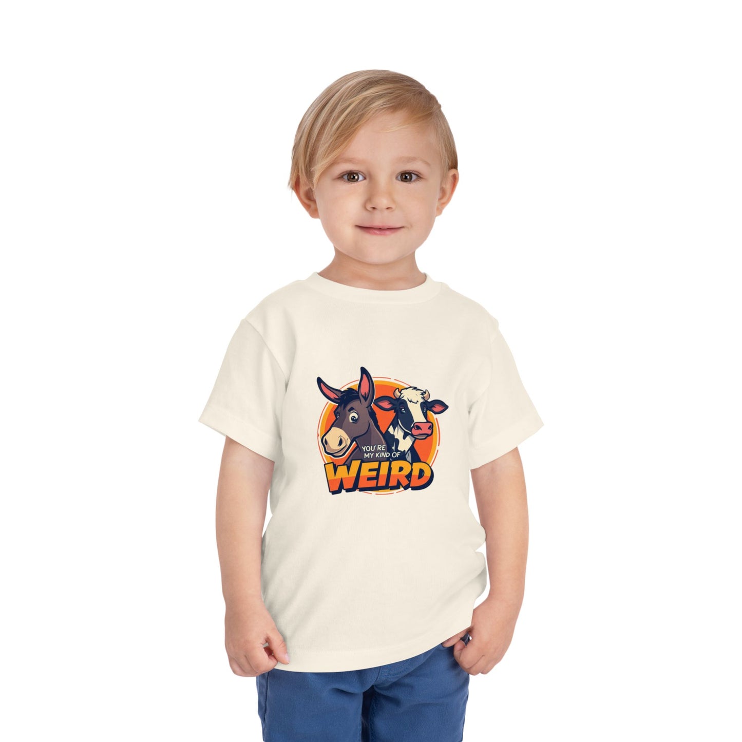 Whimsical Toddler Tee - 'You're Weird' Cute Animal Design, Fun Kids Shirt, Birthday Gift, Playdate Apparel, Funny Toddler Clothing