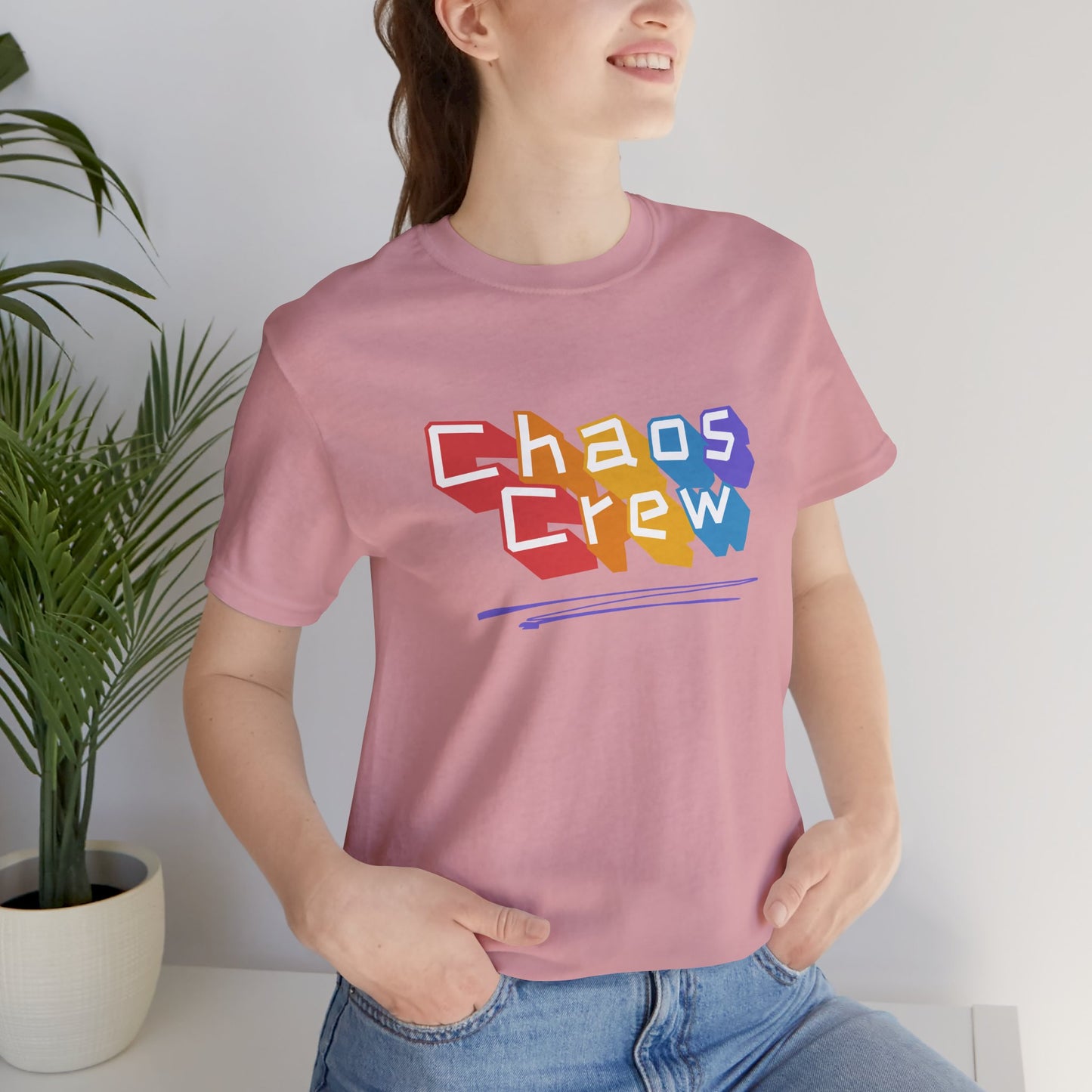 Chaos Crew Tee — Colorful Retro Graffiti Graphic T-Shirt - You're My Kind of Weird