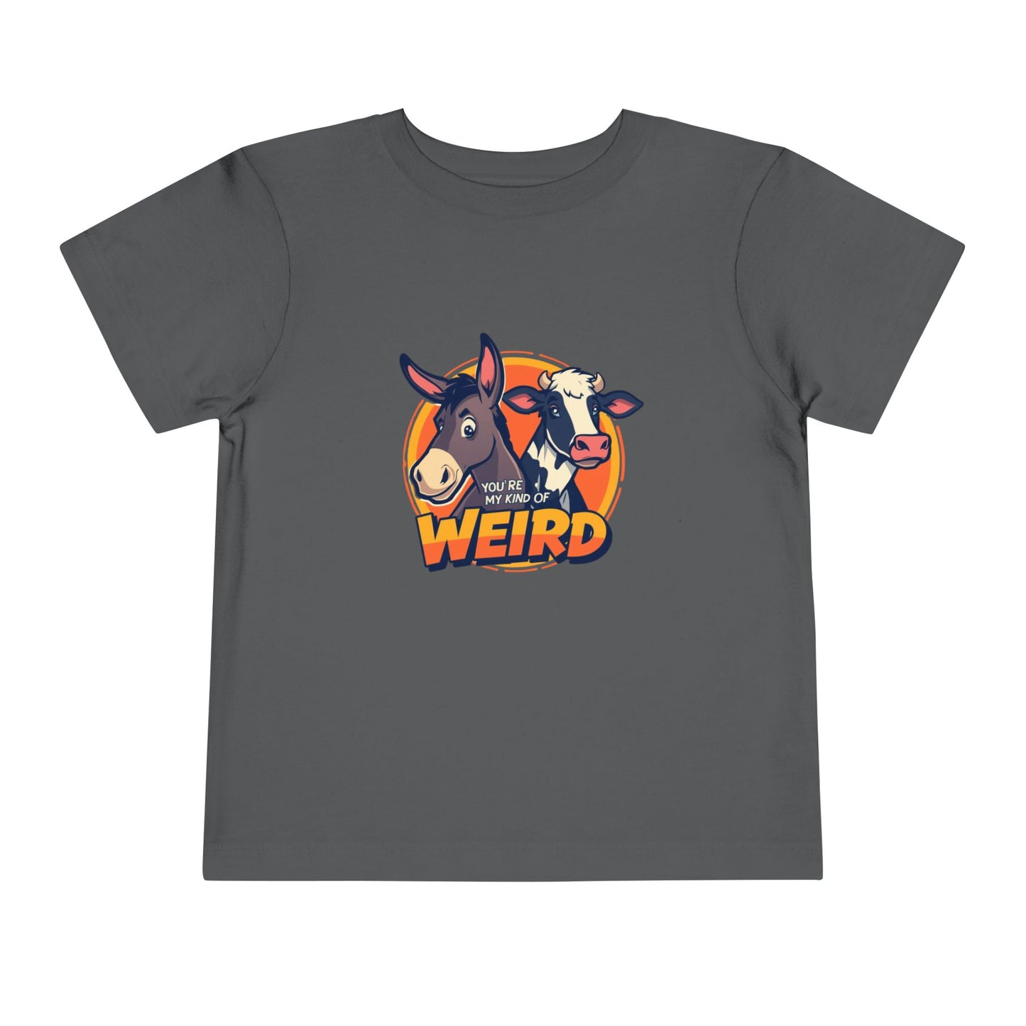 Whimsical Toddler Tee - 'You're Weird' Cute Animal Design, Fun Kids Shirt, Birthday Gift, Playdate Apparel, Funny Toddler Clothing