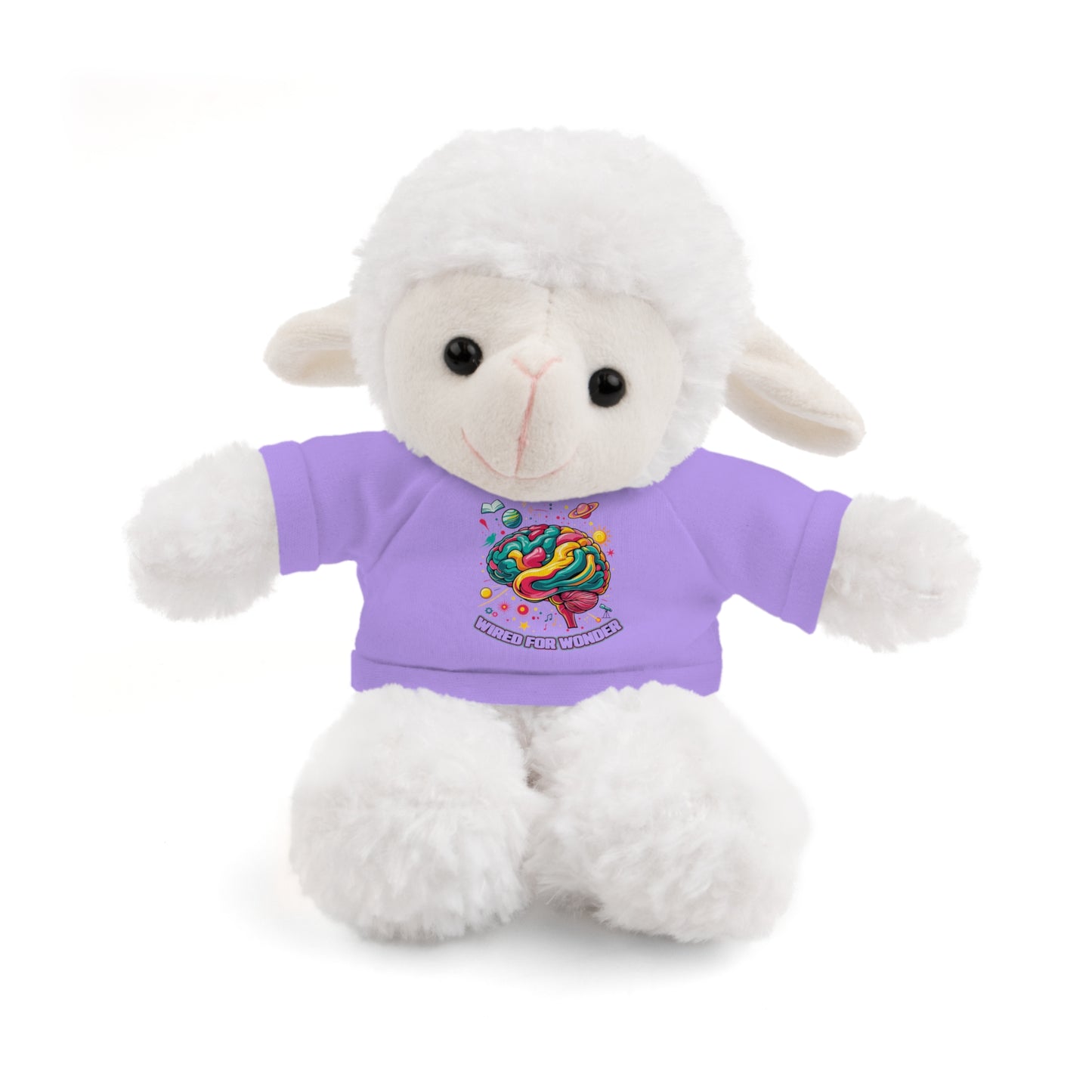 Plush Animals with Colorful Wired for Wonder shirt - You're My Kind of Weird