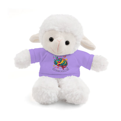 Plush Animals with Colorful Wired for Wonder shirt - You're My Kind of Weird