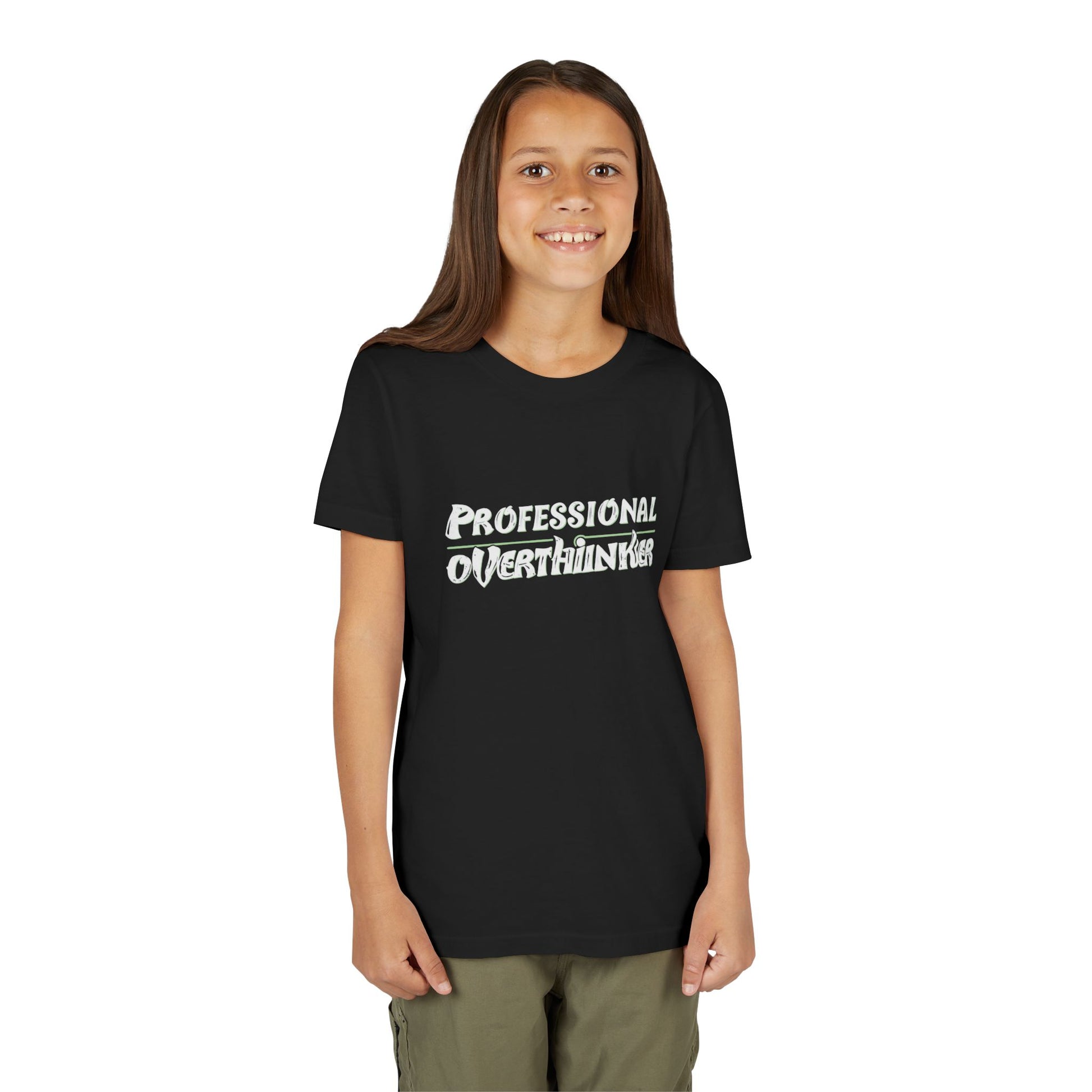 Professional Overthinker Kids T-Shirt – Soft Youth Tee for Creative Thinkers - You're My Kind of Weird