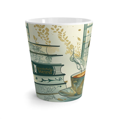 Whimsical Latte Mug: Perfect Gift for Book Lovers, Cozy Drinks, Home Decor, Unique Gifts for Readers, Wonderful Weird Design
