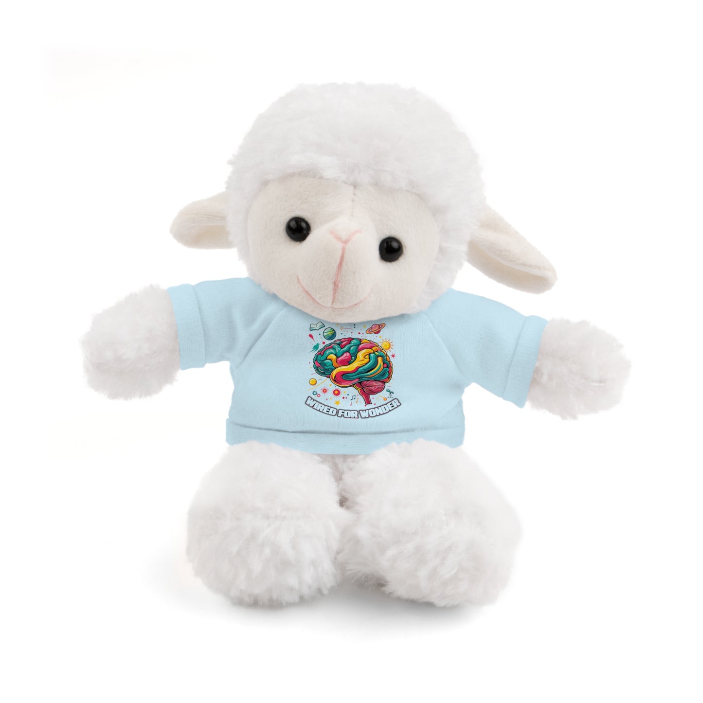 Plush Animals with Colorful Wired for Wonder shirt - You're My Kind of Weird