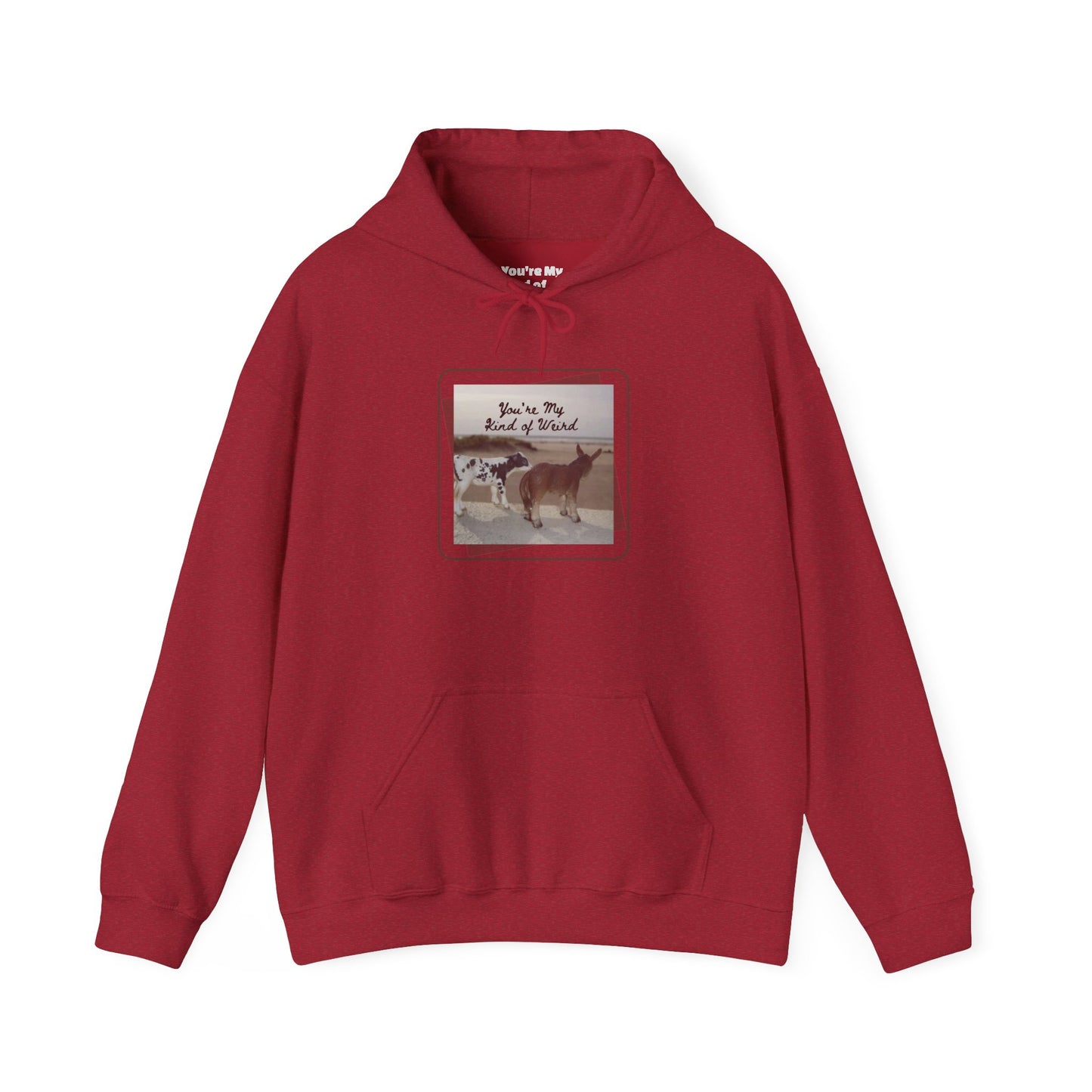 Cozy Fleece Hoodie with Three-Panel Design, Animal Lover Gift, Casual Wear, Graphic Sweatshirt, Winter Apparel