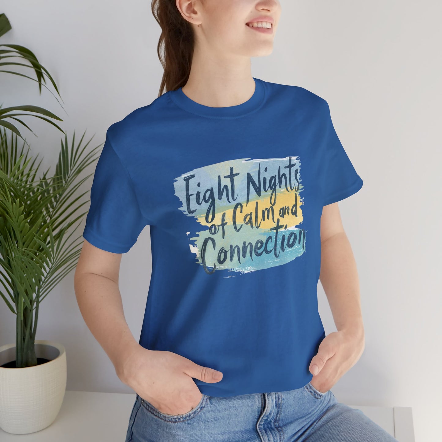 Eight Nights of Calm and Connection Hanukkah Shirt | Mindful Holiday Tee | Jewish Festival of Lights Shirt - You're My Kind of Weird