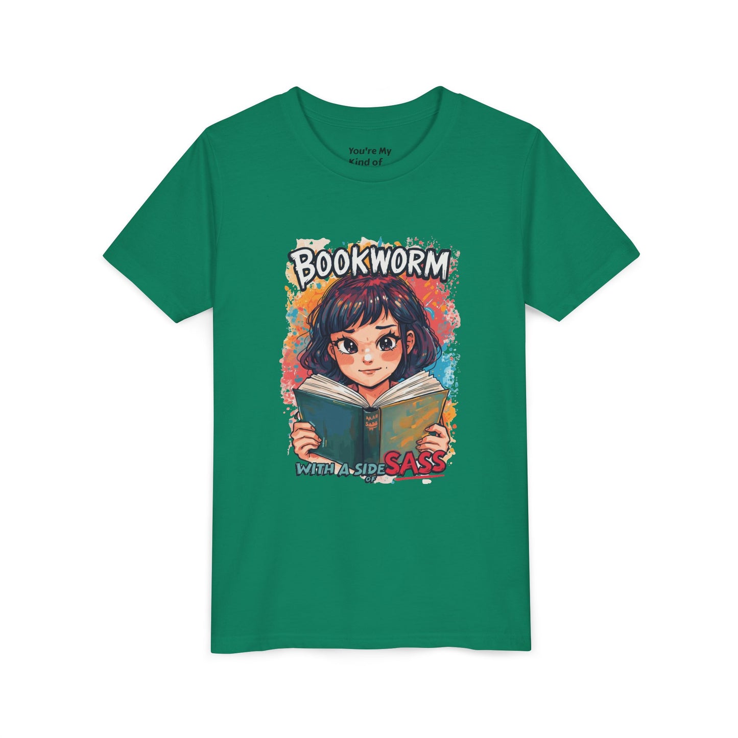 Kids Bookworm Sass Tee, Fun T-Shirt for Young Readers, Gift for Book Lovers, Back to School Apparel, Cute Kid's Graphic Tee