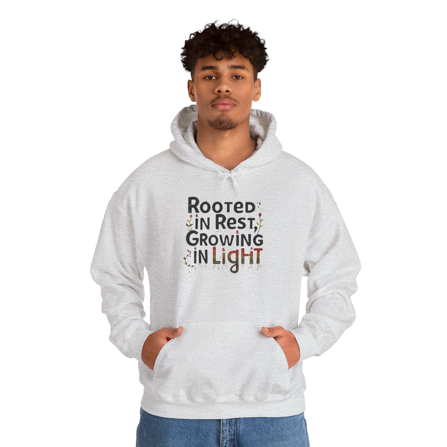 Rooted in Rest, Growing in Light Hoodie | Cozy Kwanzaa Sweatshirt - You're My Kind of Weird