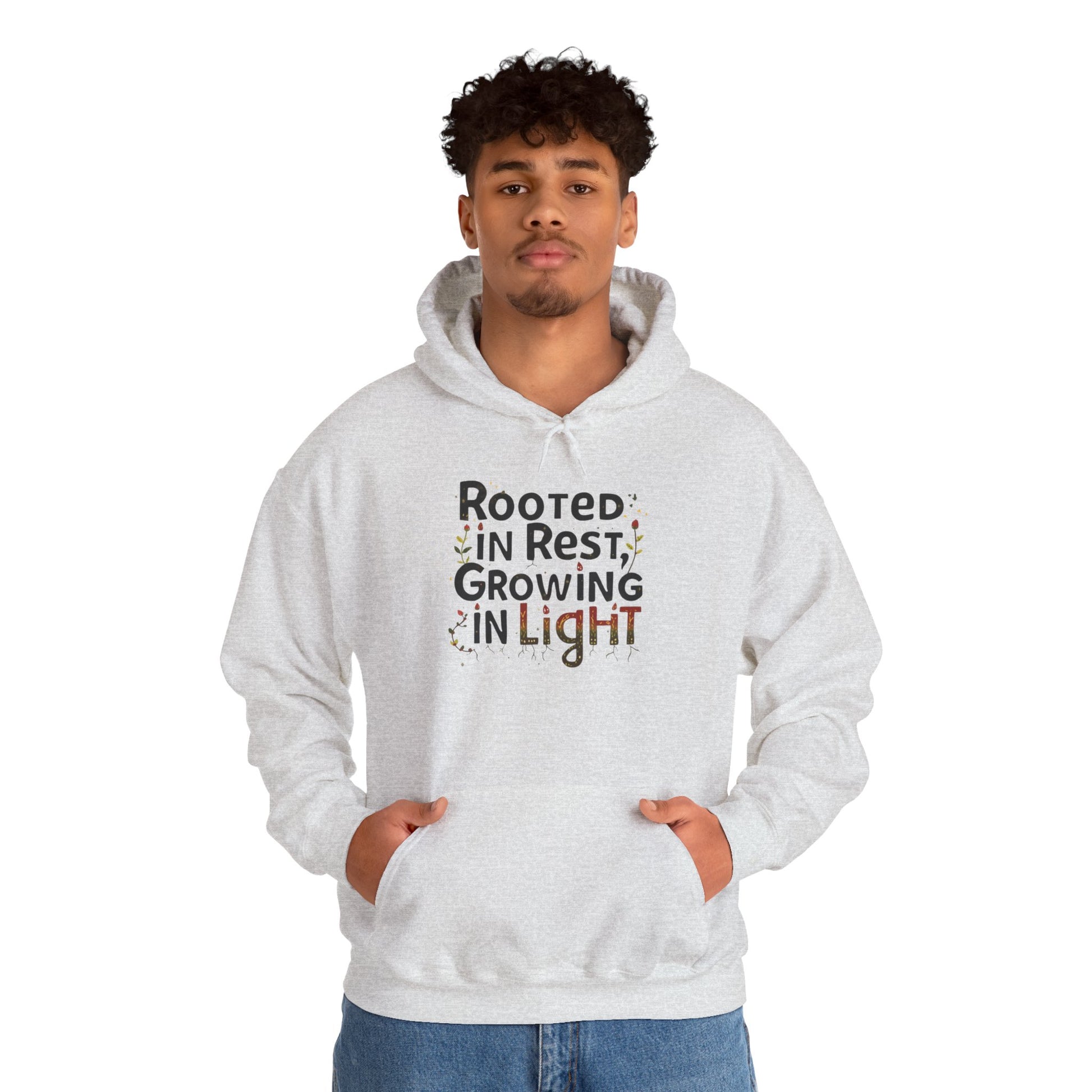 Rooted in Rest, Growing in Light Hoodie | Cozy Kwanzaa Sweatshirt - You're My Kind of Weird