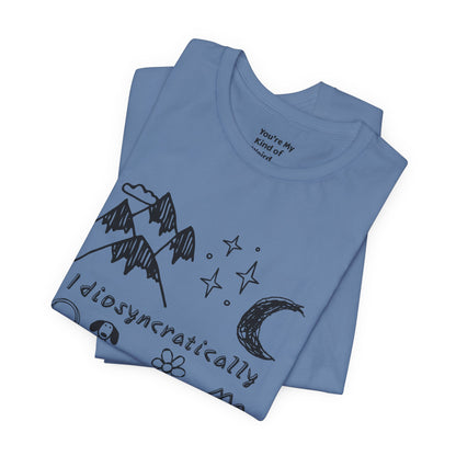 Customized Idiosyncratically Me doodle collage tee - You're My Kind of Weird