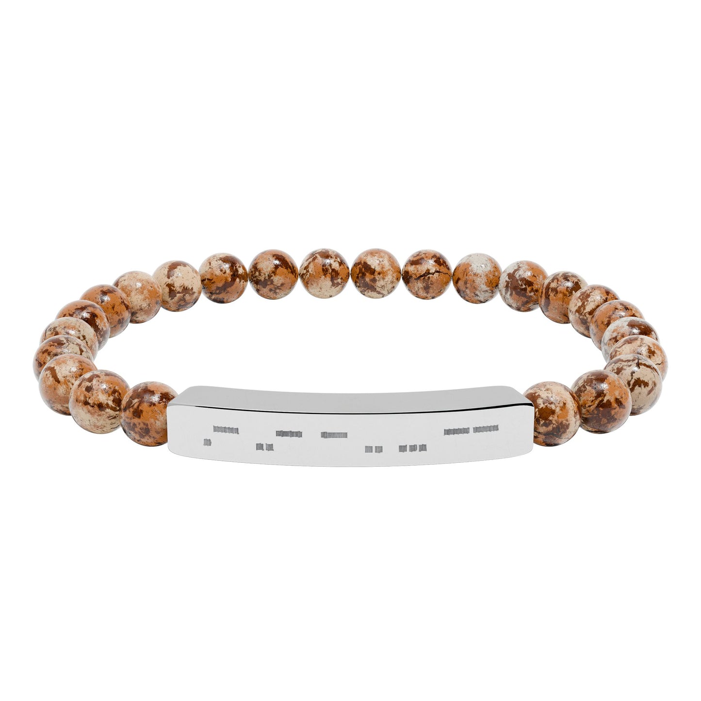 Autism Morse Code Bracelet | Minimalist Neurodiverse Jewelry | Natural Stone Beaded Bracelet - You're My Kind of Weird