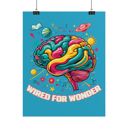 Bold Color Wired for Wonder Art Print - You're My Kind of Weird
