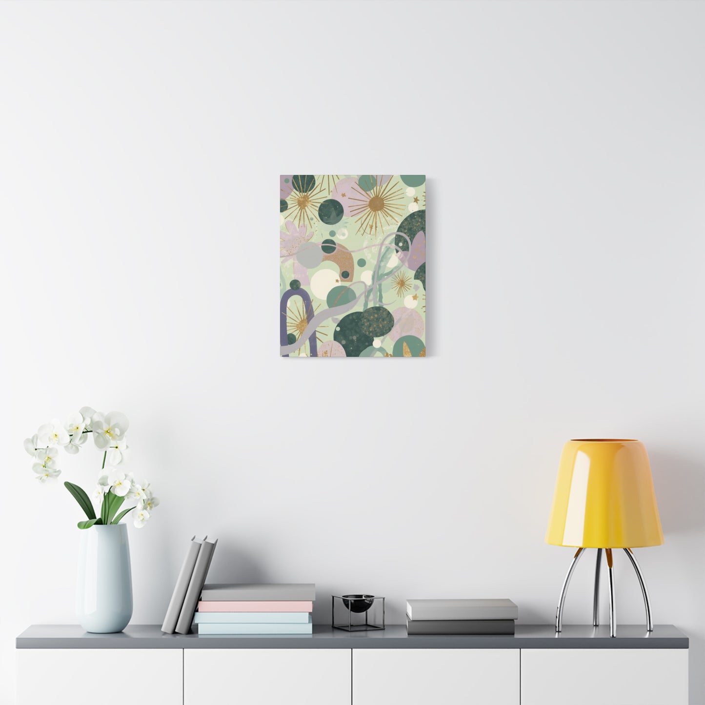 Dopamine Abstract Celestial Shapes Matte Canvas - You're My Kind of Weird