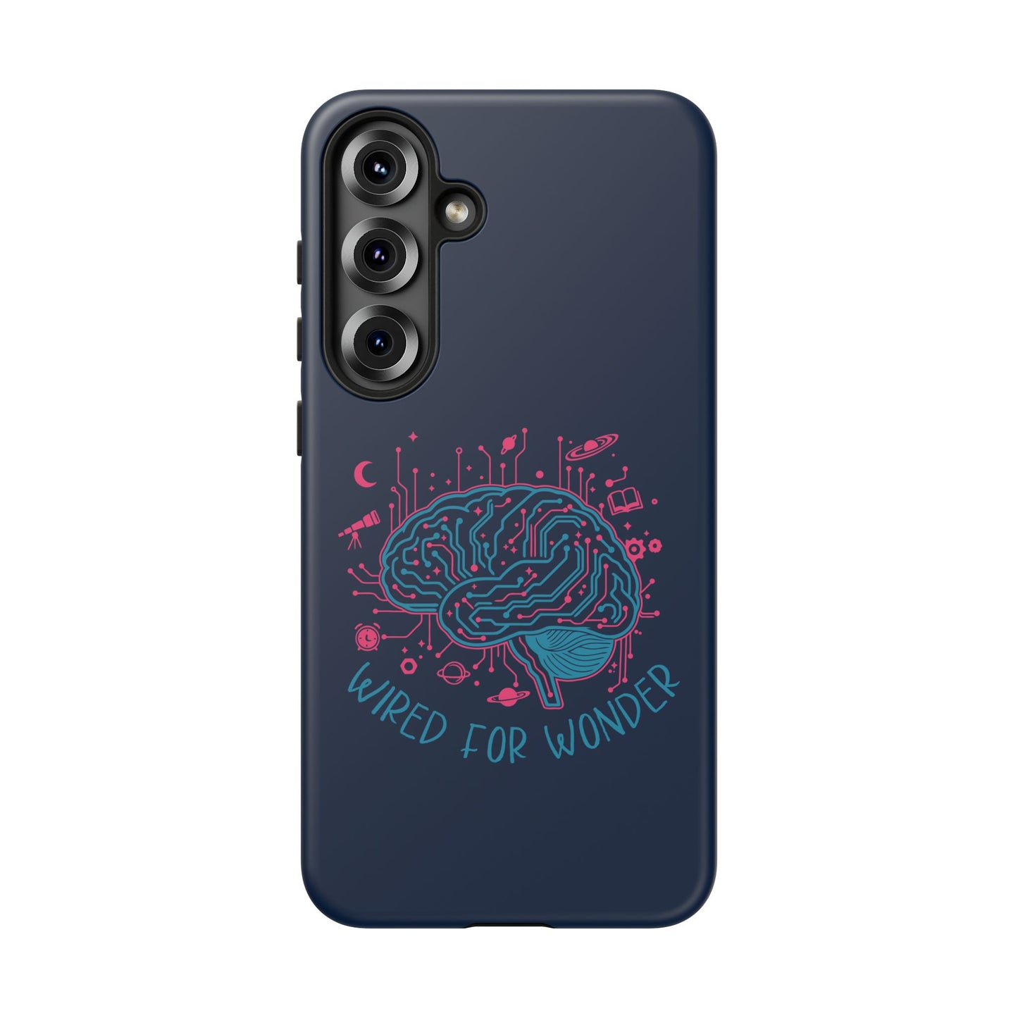 "Wired for Wonder" Brain Tech Design Samsung Galaxy Phone Case - You're My Kind of Weird