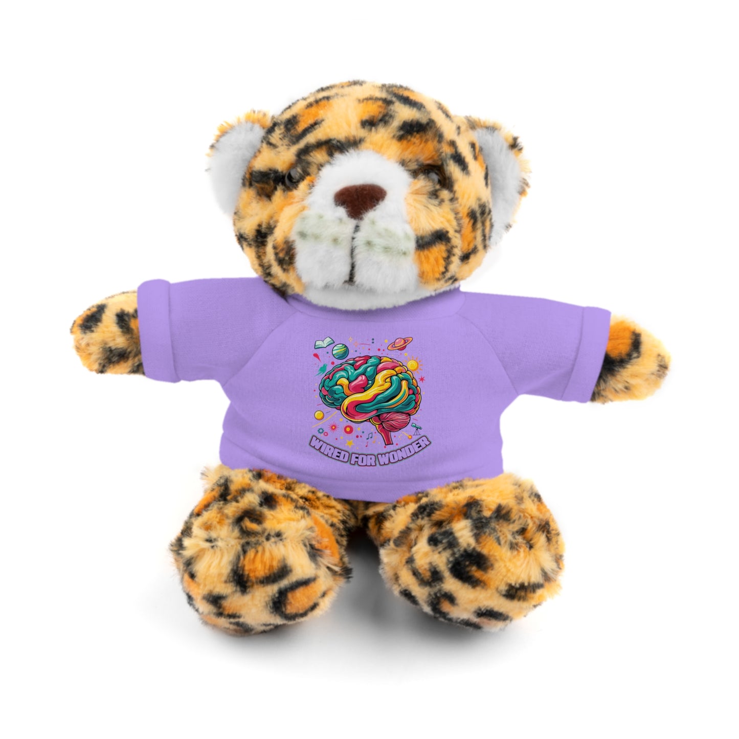 Plush Animals with Colorful Wired for Wonder shirt - You're My Kind of Weird