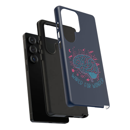 "Wired for Wonder" Brain Tech Design Samsung Galaxy Phone Case - You're My Kind of Weird