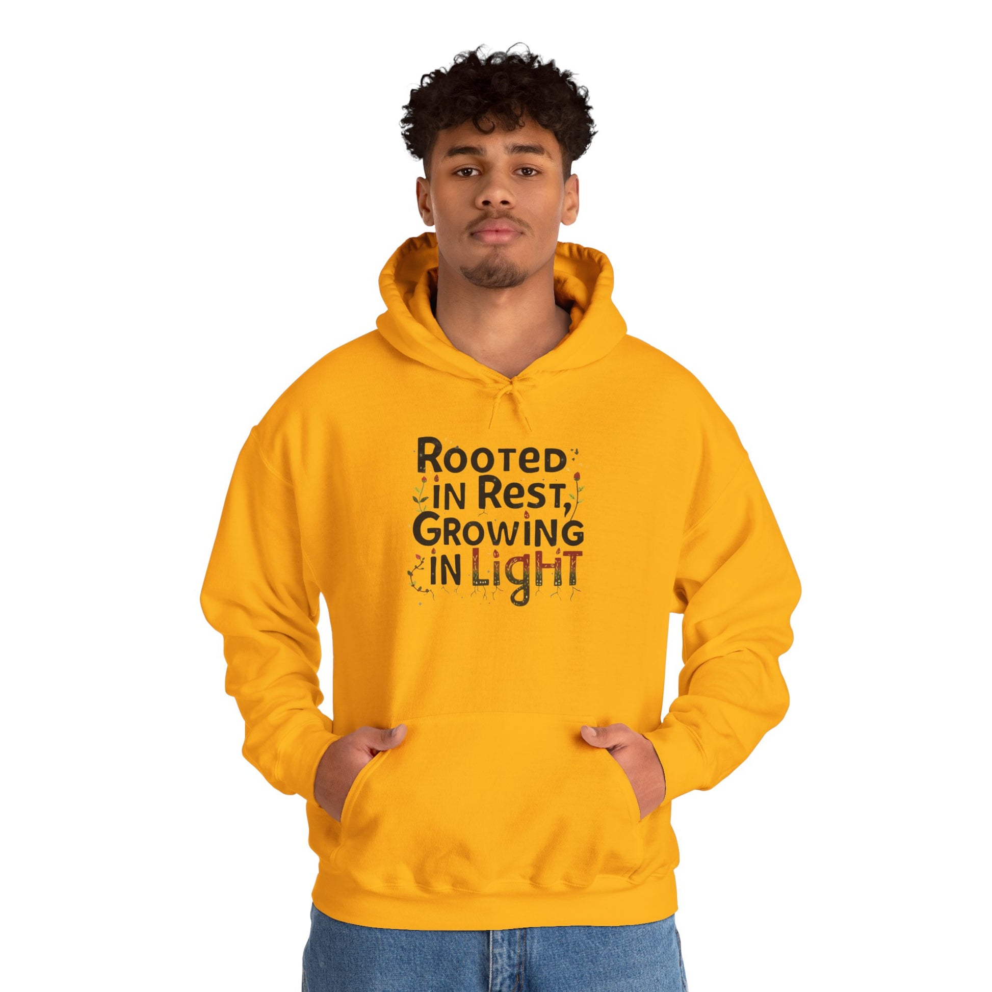 Rooted in Rest, Growing in Light Hoodie | Cozy Kwanzaa Sweatshirt - You're My Kind of Weird